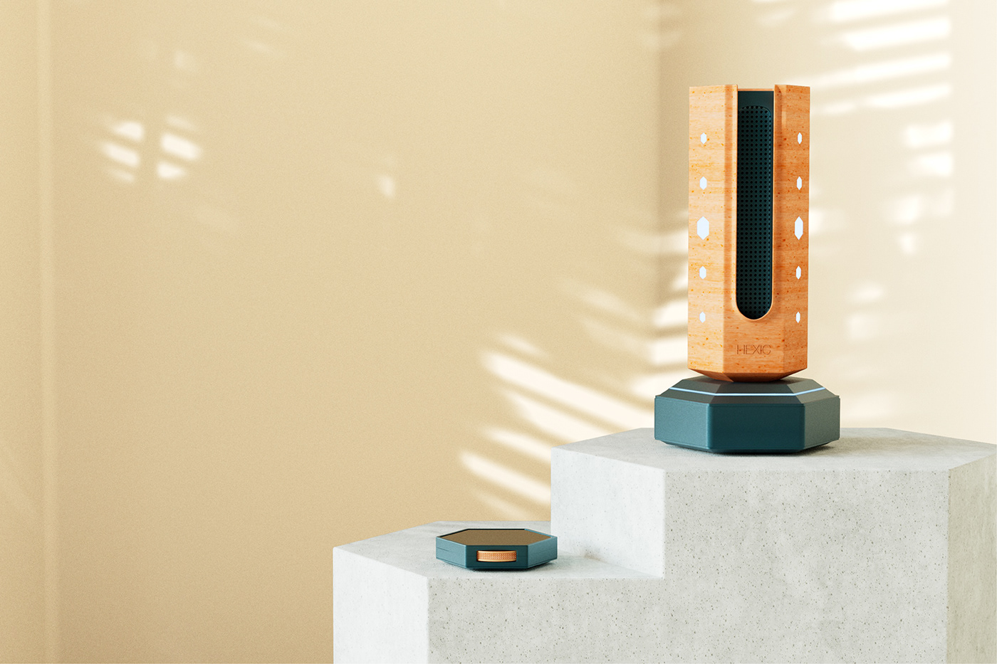 HEXIC，3D modeling，industrial design，product design，modularization，loudspeaker box，