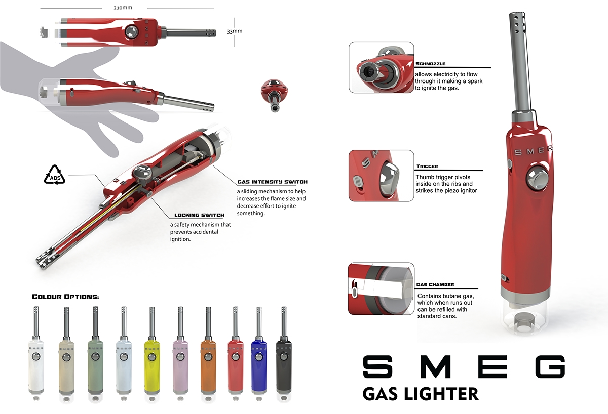 lighter，Gas，smeg，CAS strength switch，