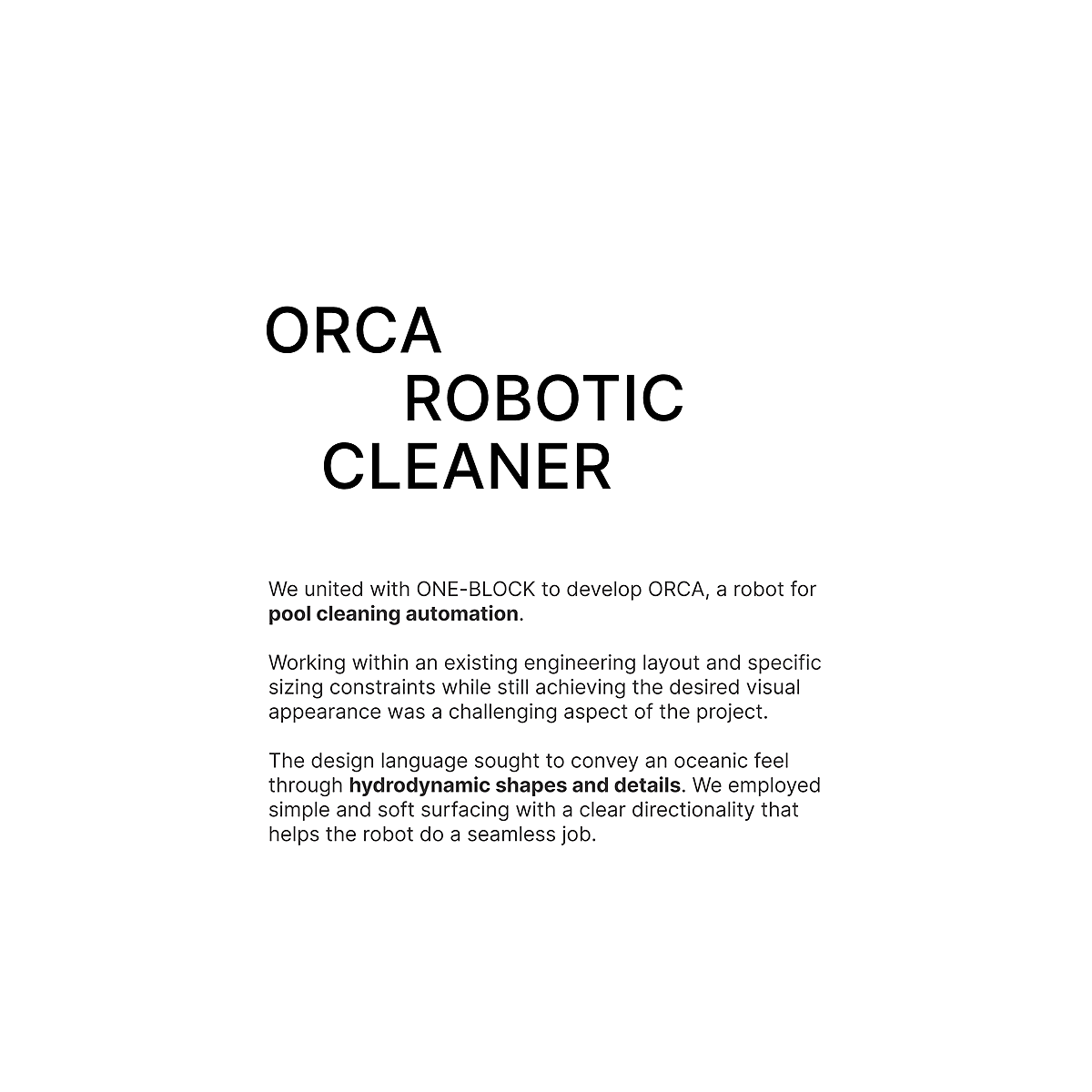 机器人，清洁，ORCA，清晰性，