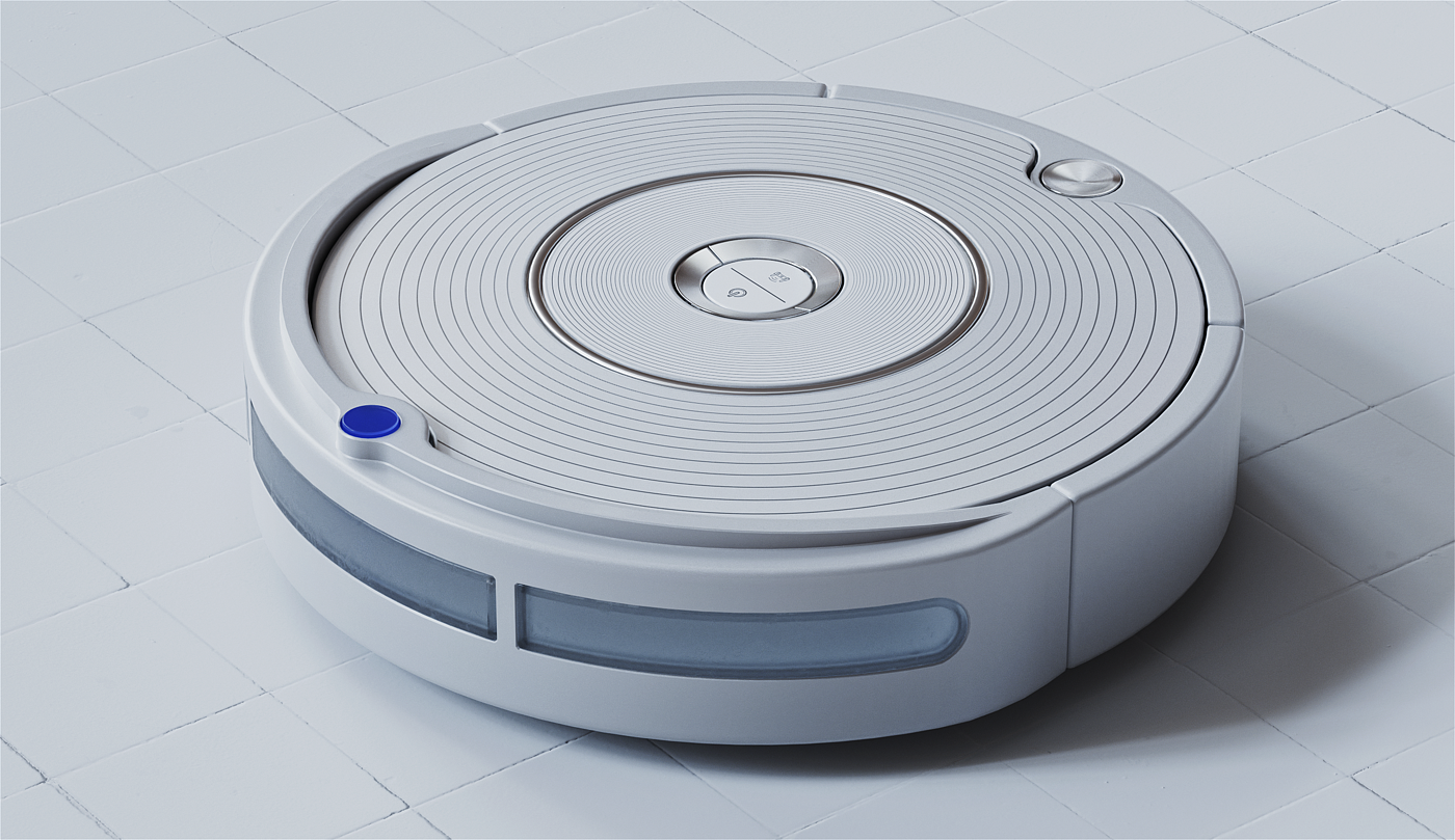 Product rendering，three-dimensional，octane，c4d，articles for daily use，Sweeping robot，