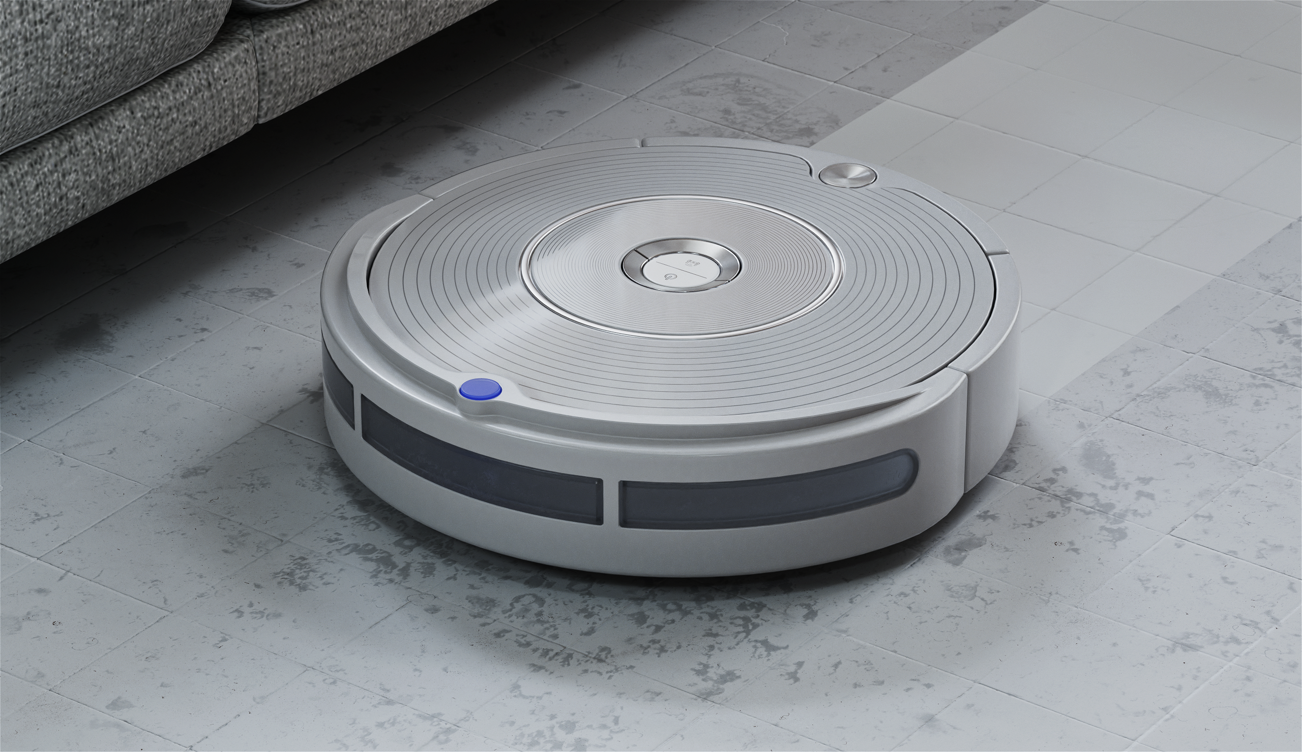 Product rendering，three-dimensional，octane，c4d，articles for daily use，Sweeping robot，