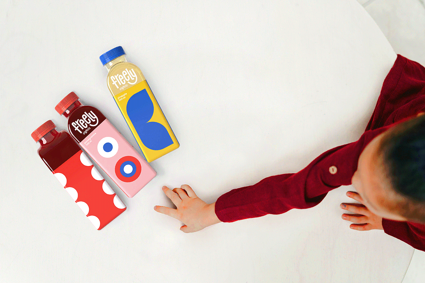 freely，Organic juice，product design，Appearance design，healthy，