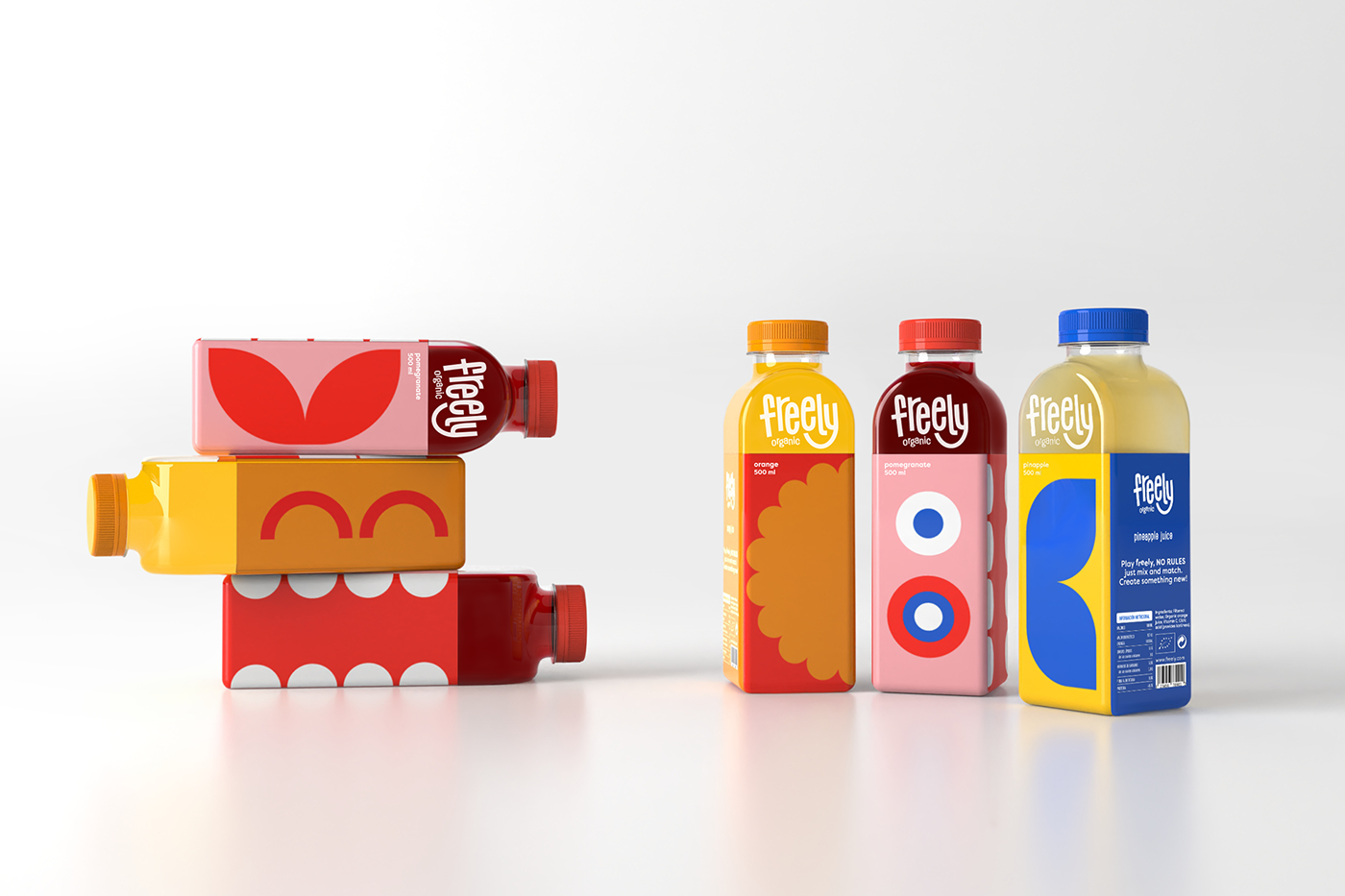 freely，Organic juice，product design，Appearance design，healthy，