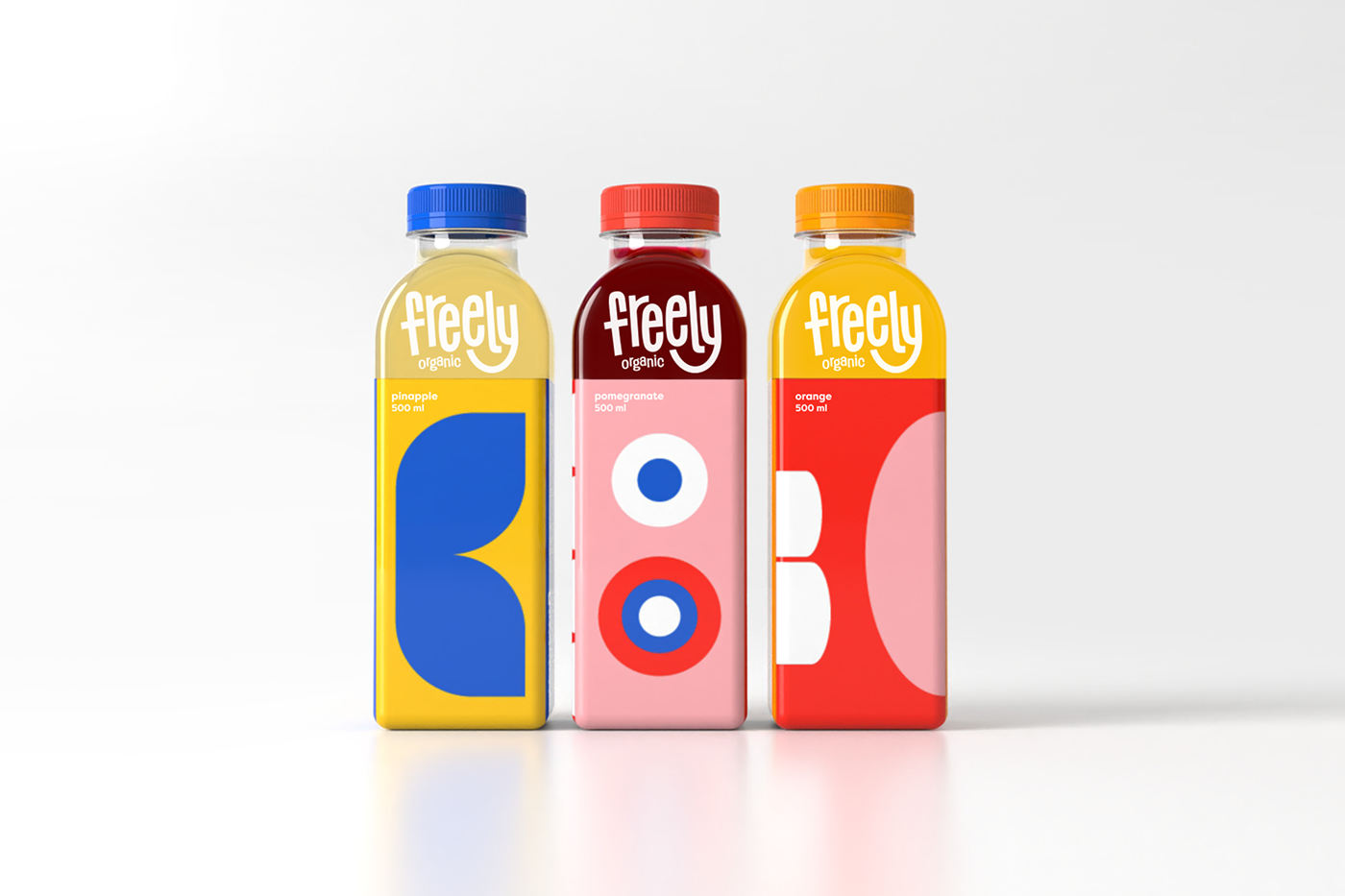 freely，Organic juice，product design，Appearance design，healthy，