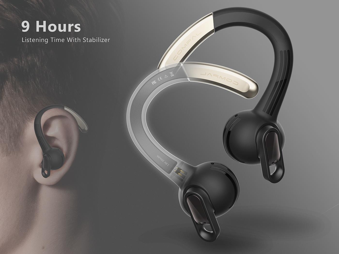 Bluetooth headset，intelligence，Appearance design，exquisite，product design，