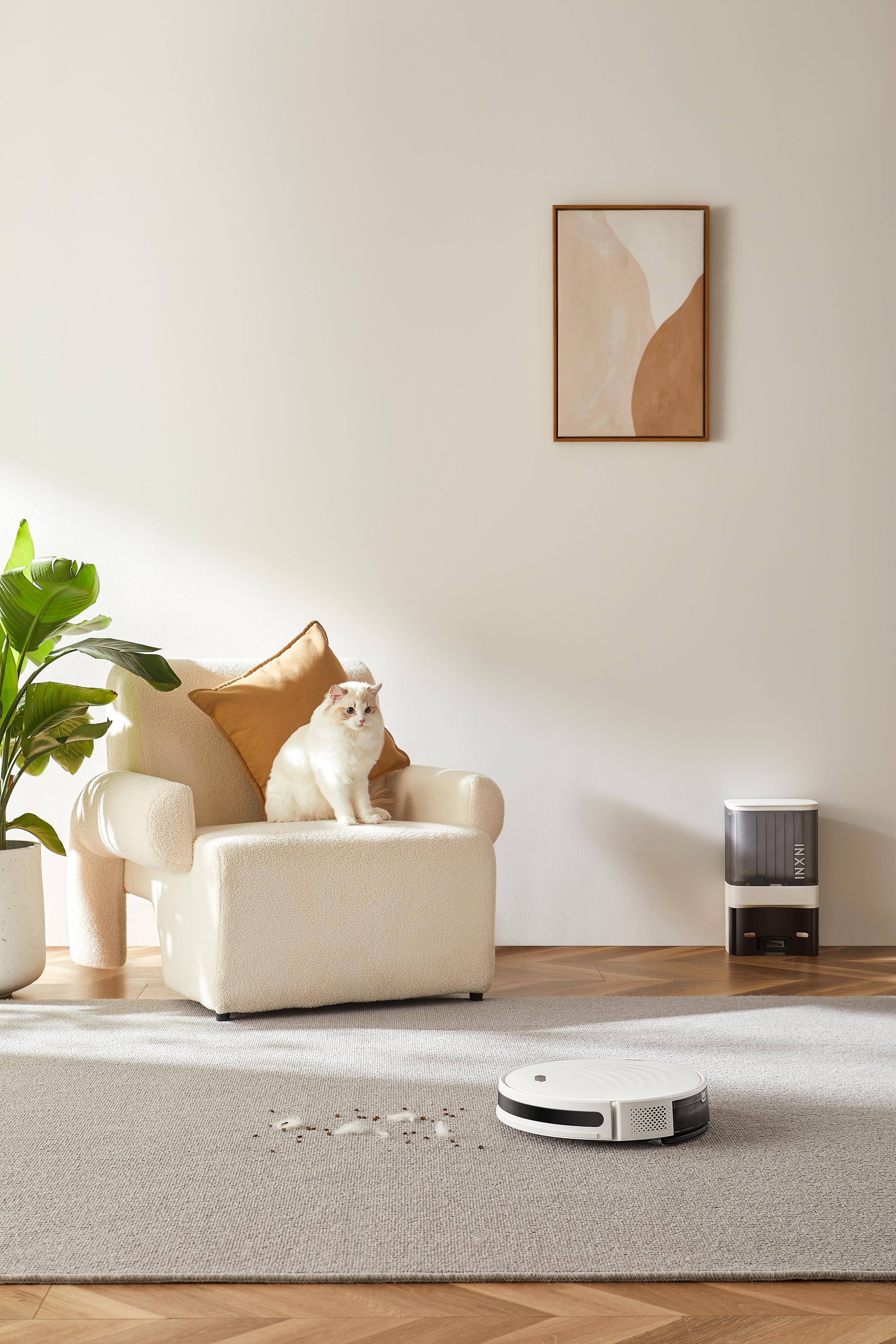 sweeping machine，Self-collecting dust，household electrical appliances，intelligence，Art of life，clean，indoor，Vacuum, sweep, mop the floor，