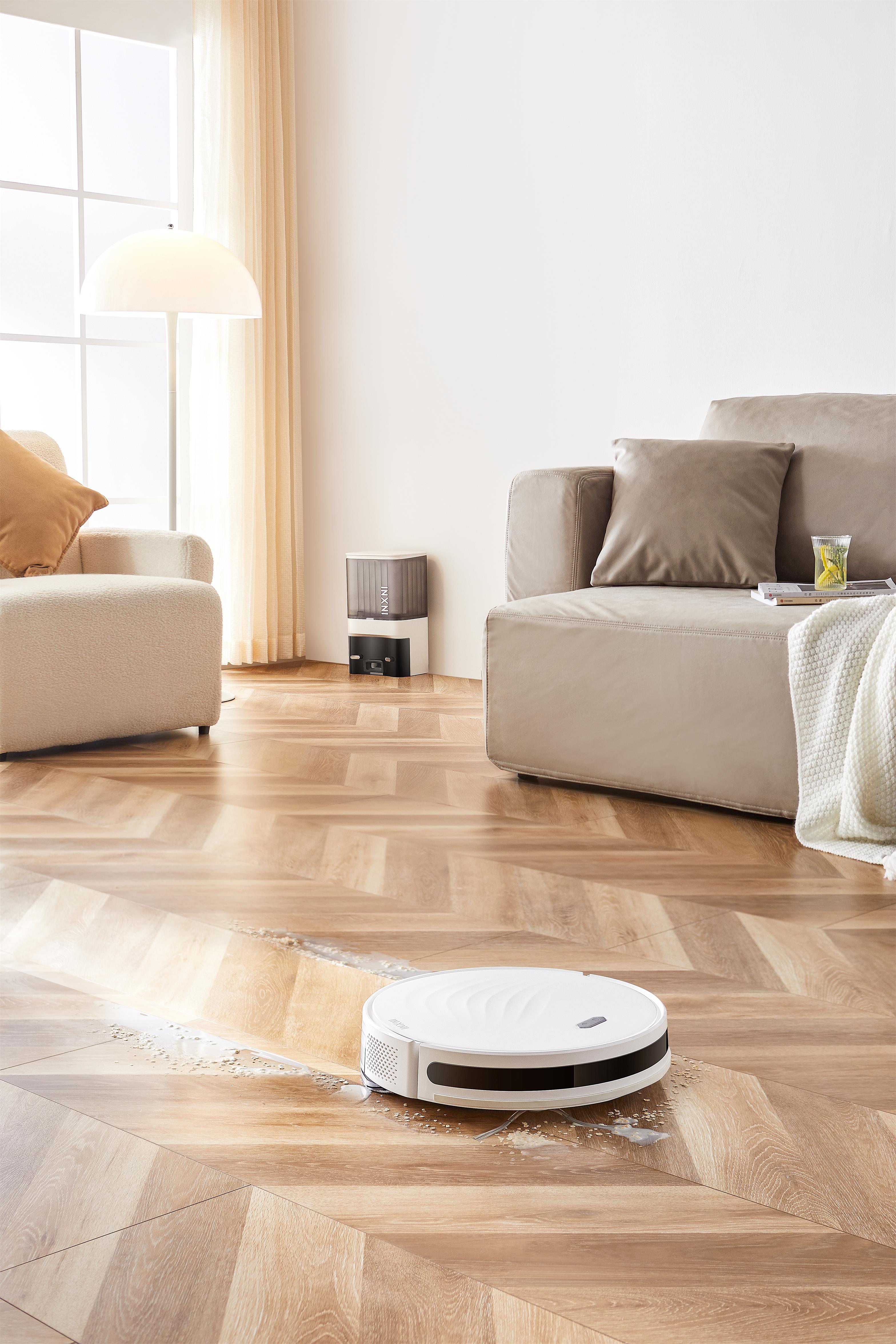 sweeping machine，Self-collecting dust，household electrical appliances，intelligence，Art of life，clean，indoor，Vacuum, sweep, mop the floor，