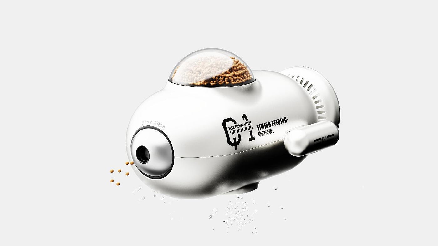product design，industrial design，Keyshot rendering，sample reels，submarine，fish tank，Pets，