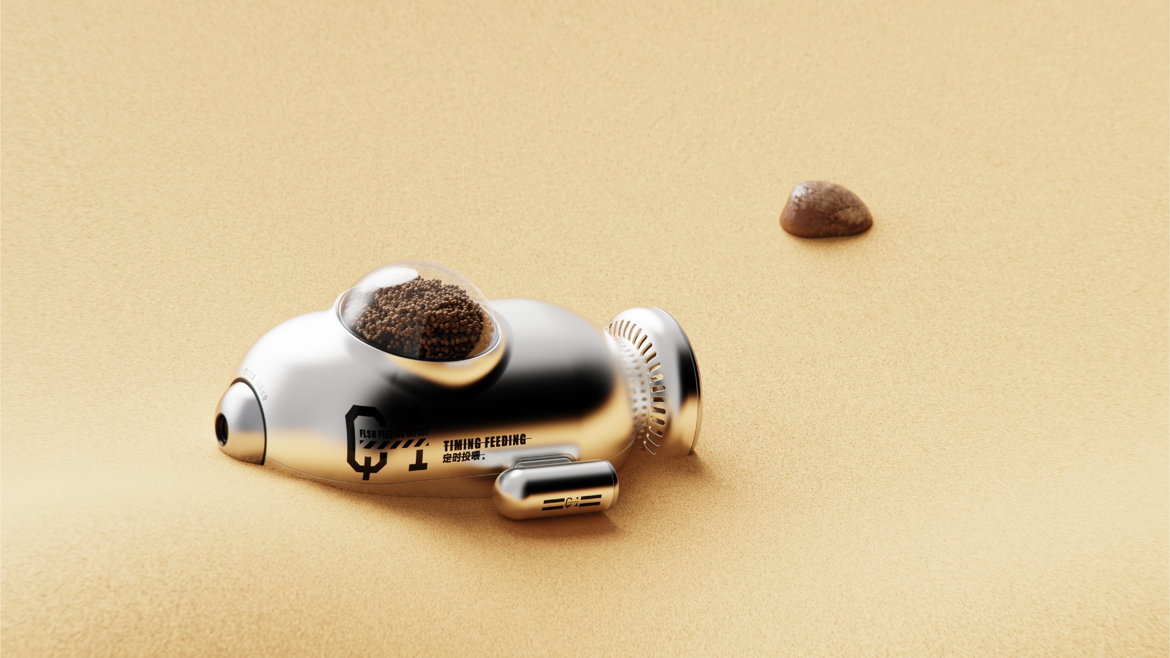 product design，industrial design，Keyshot rendering，sample reels，submarine，fish tank，Pets，