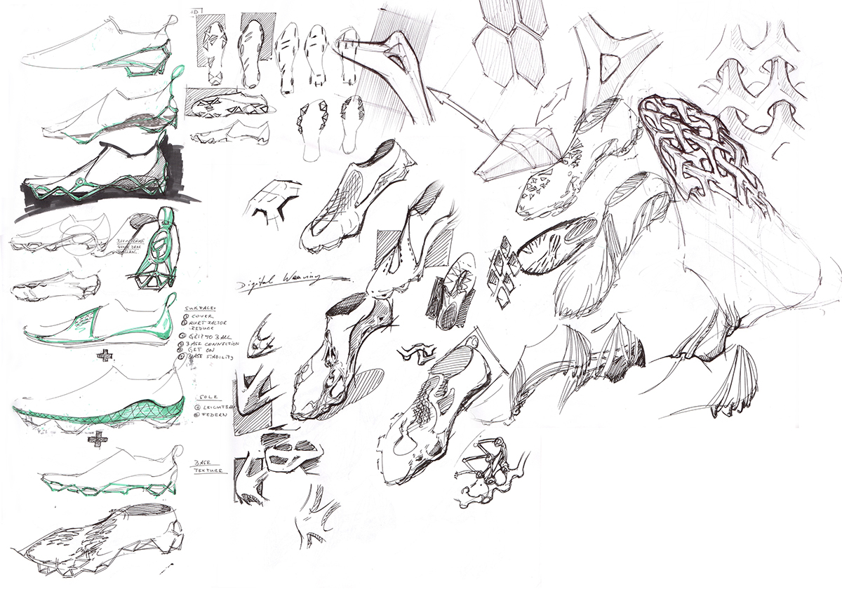 3D printing，motion，Soccer shoes，Parametric design，