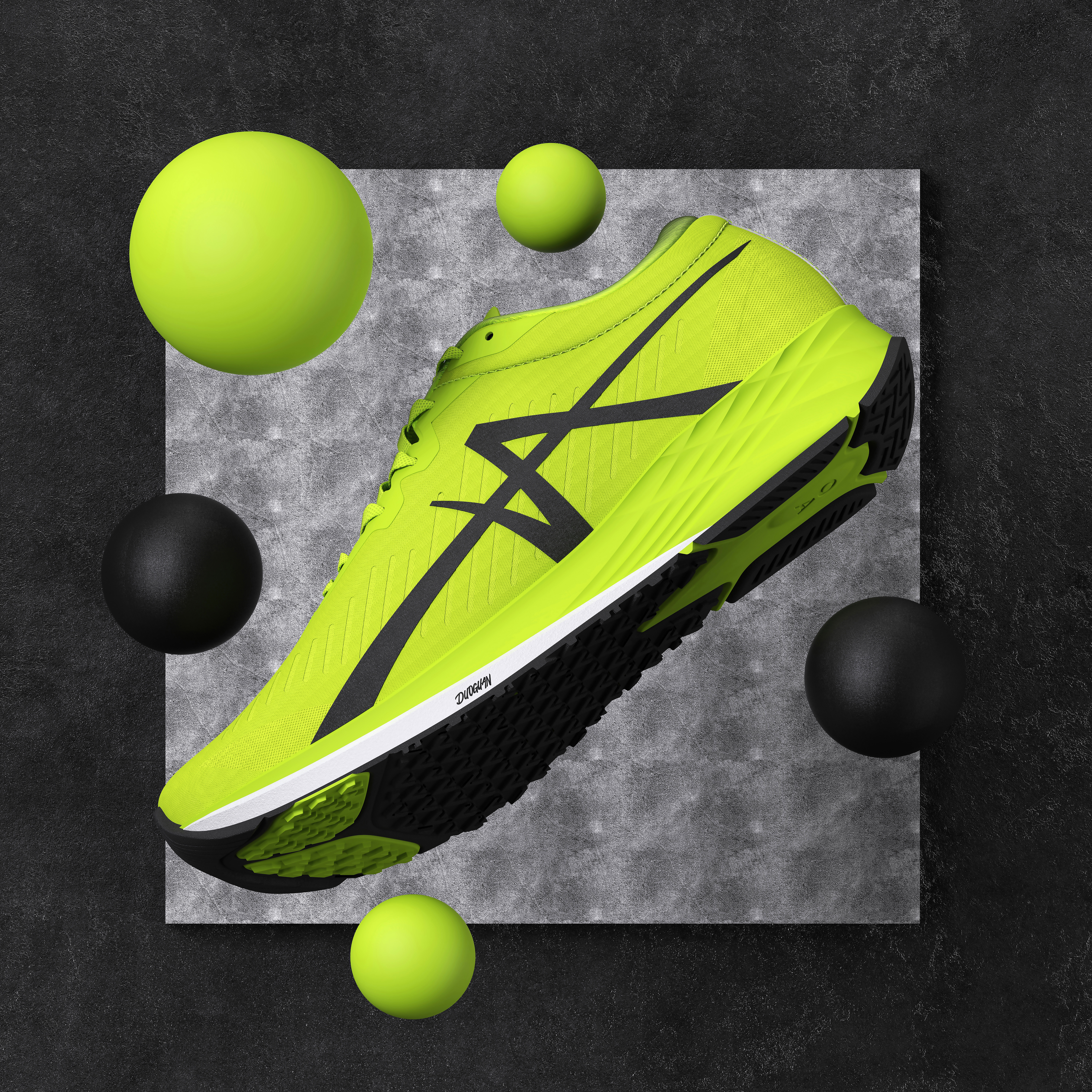 Running shoes, sports shoes, racing, outdoor，