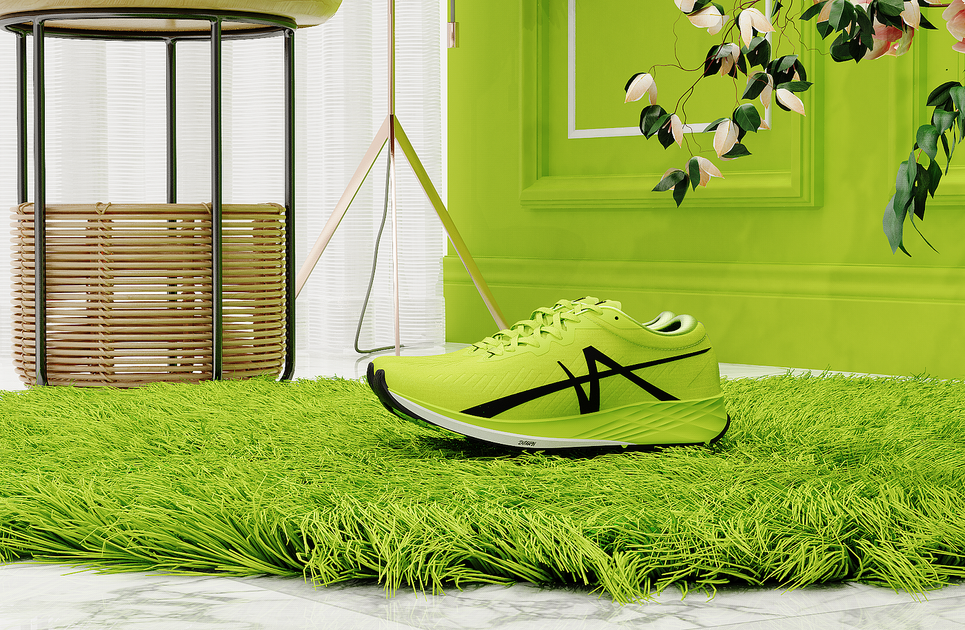 Running shoes, sports shoes, racing, outdoor，