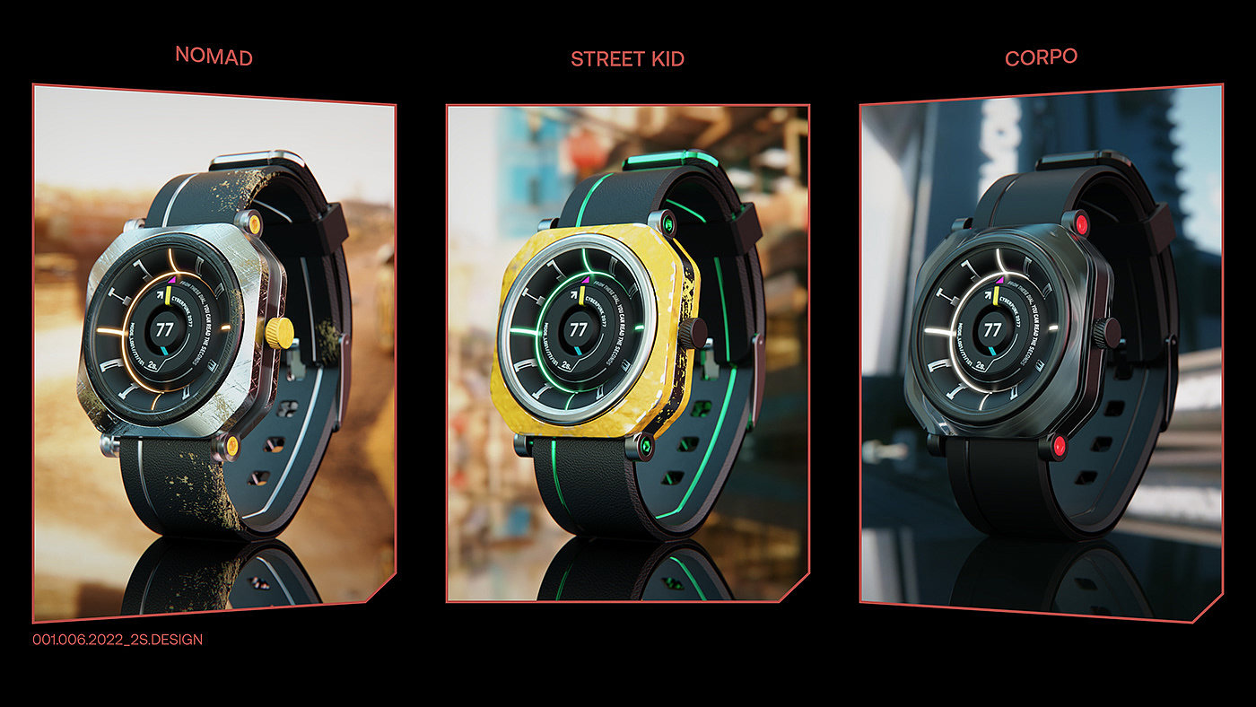 concept，Wrist watch，product design，Appearance design，exquisite，