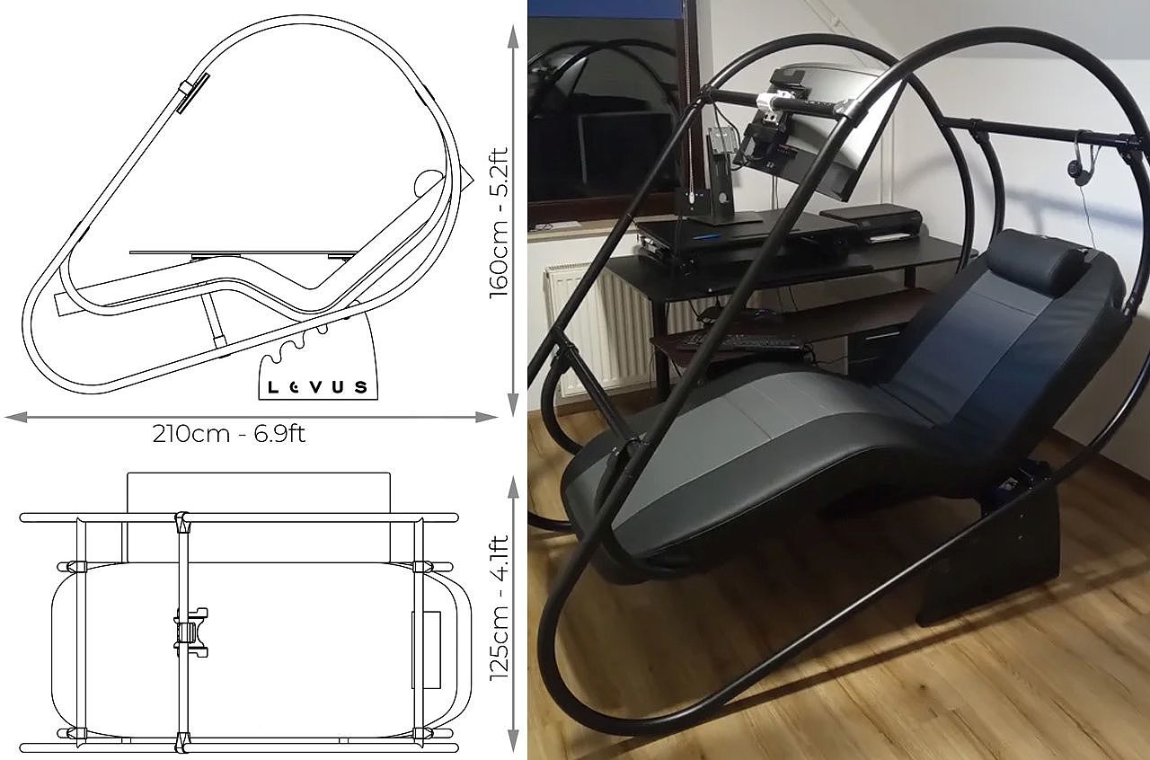 deck chair，product design，Zero gravity，workstation，