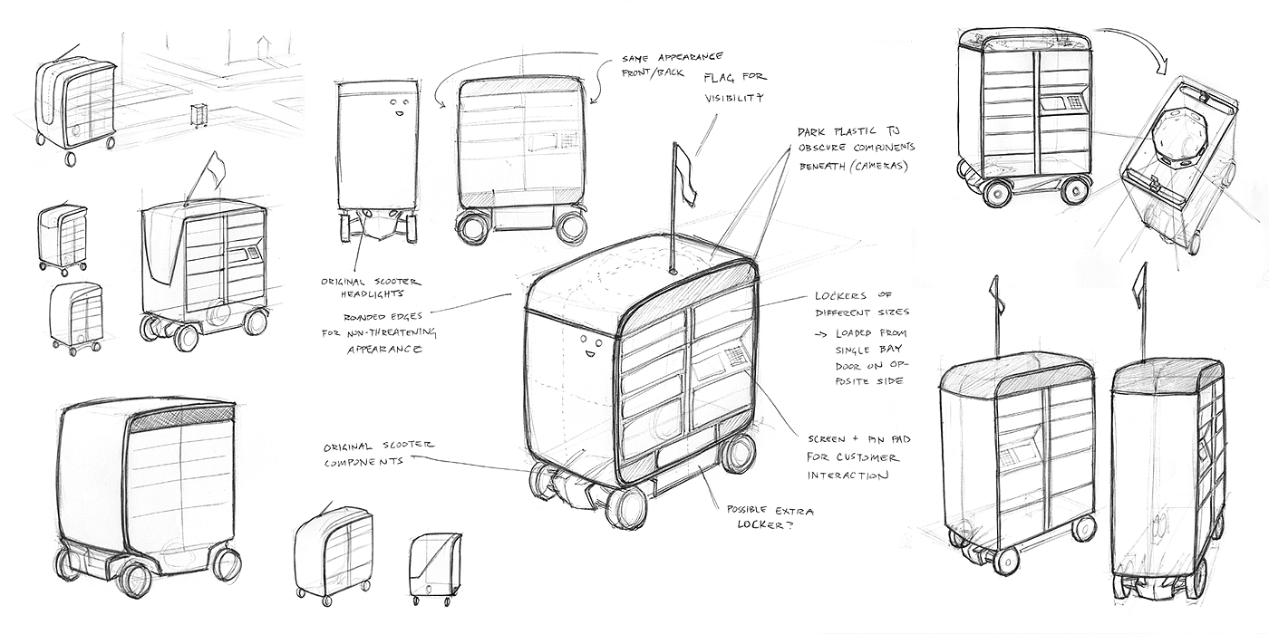 vehicle，Boxbot，3D modeling，industrial design，Automatic driving，