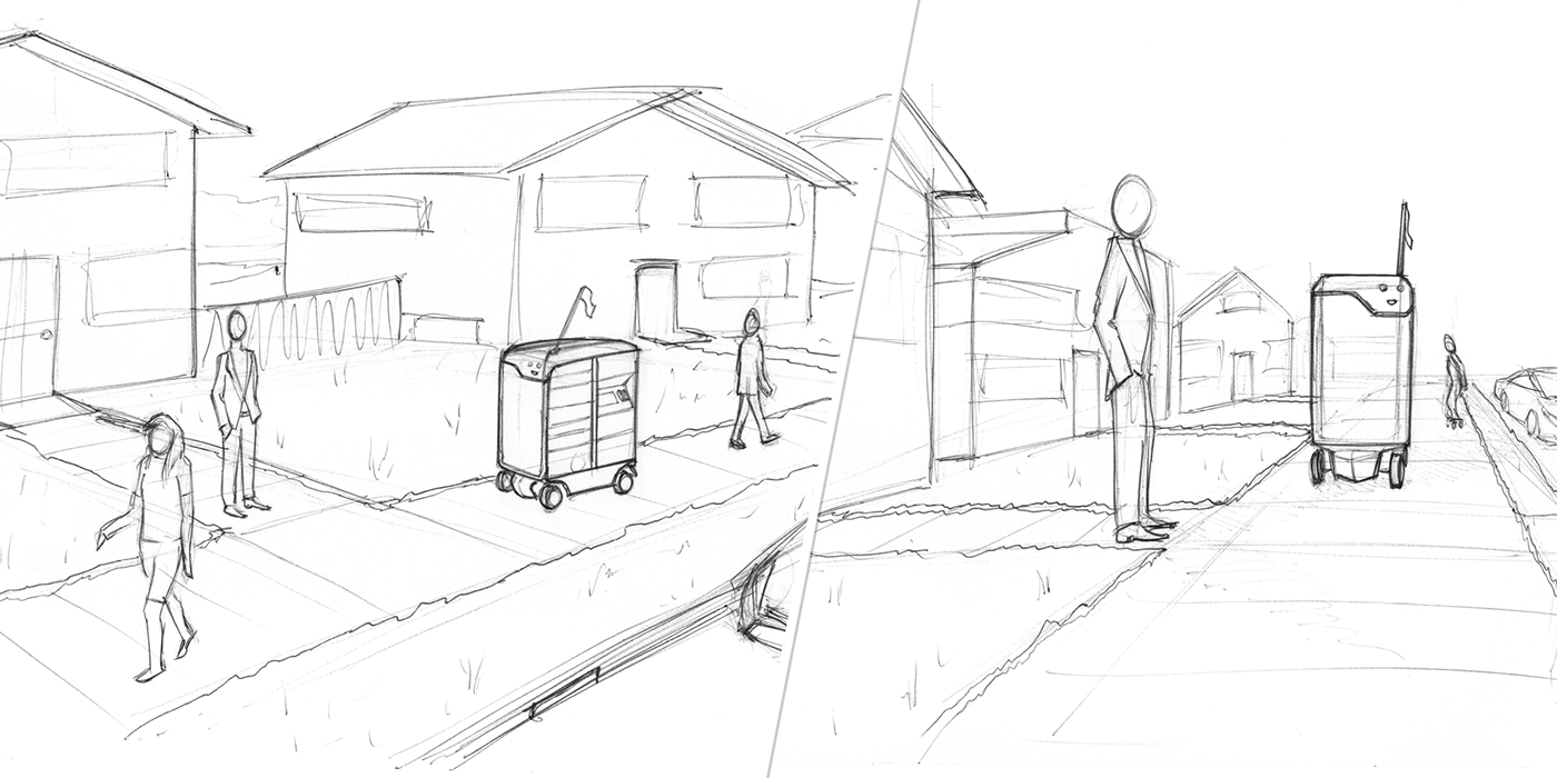 vehicle，Boxbot，3D modeling，industrial design，Automatic driving，