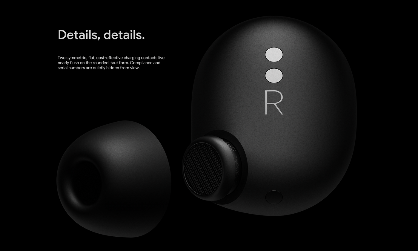 Bluetooth headset，Google，product design，Exquisite design，Pixelbuds Pro，