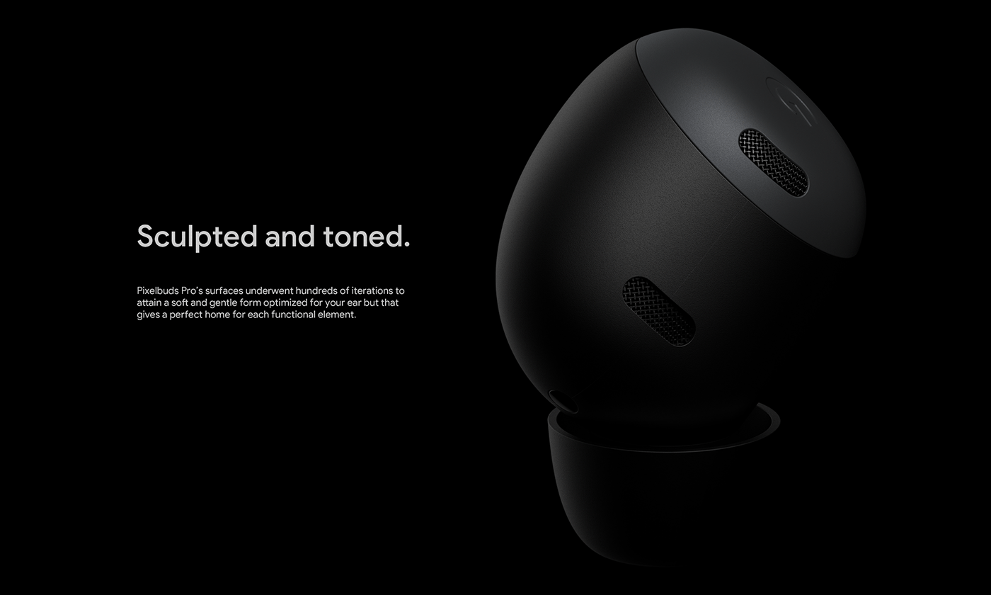 Bluetooth headset，Google，product design，Exquisite design，Pixelbuds Pro，
