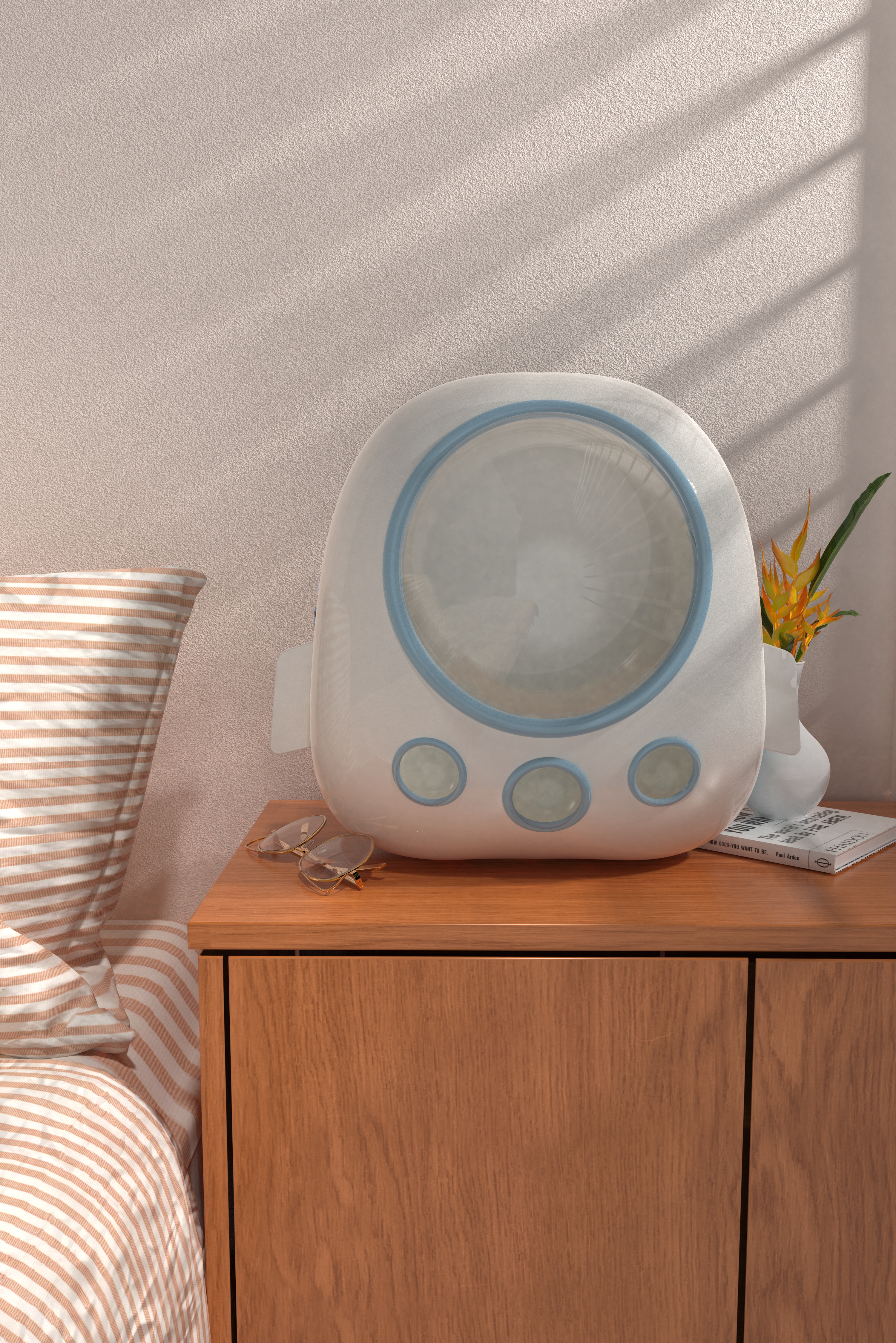 Lovely childlike truth，knapsack，Cat bag，Pink blue，