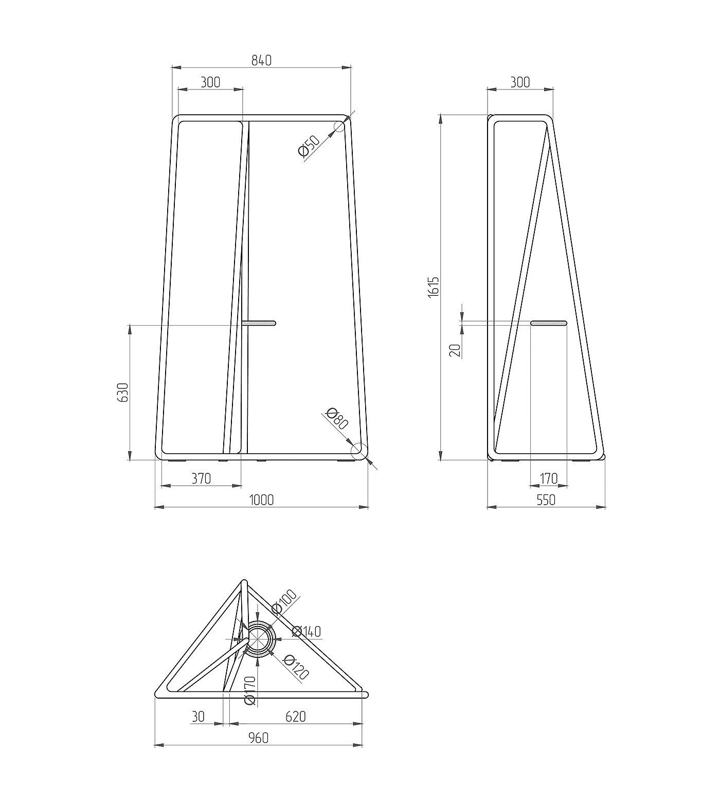 家具设计，衣架，产品设计，3d建模，Triangle，