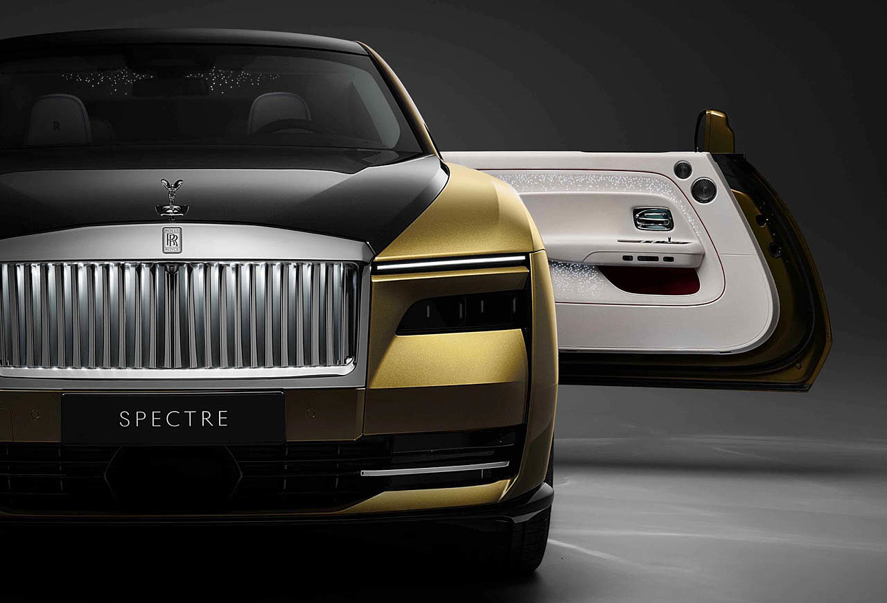 electric vehicle，Rolls-Royce，industrial design，Spectre EV，