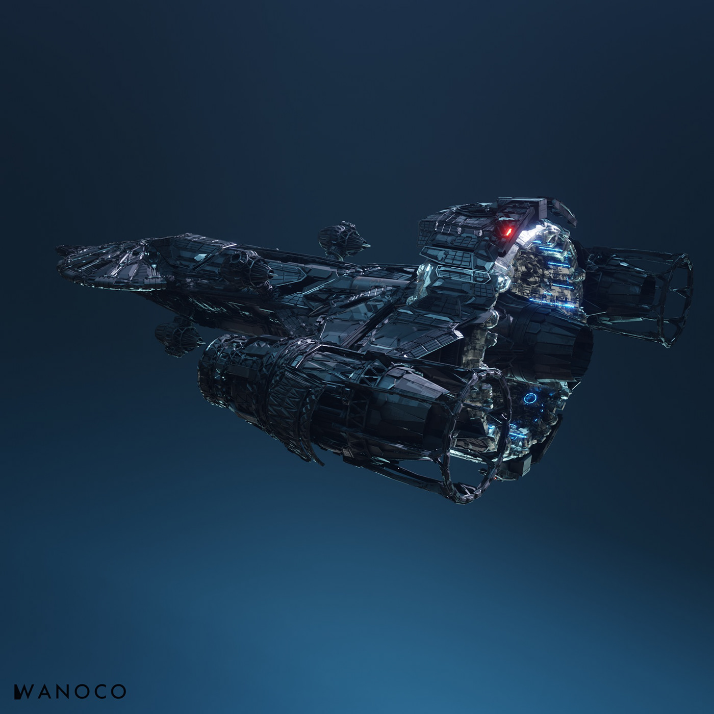 spacecraft，Lamprey-45，future，industrial design，