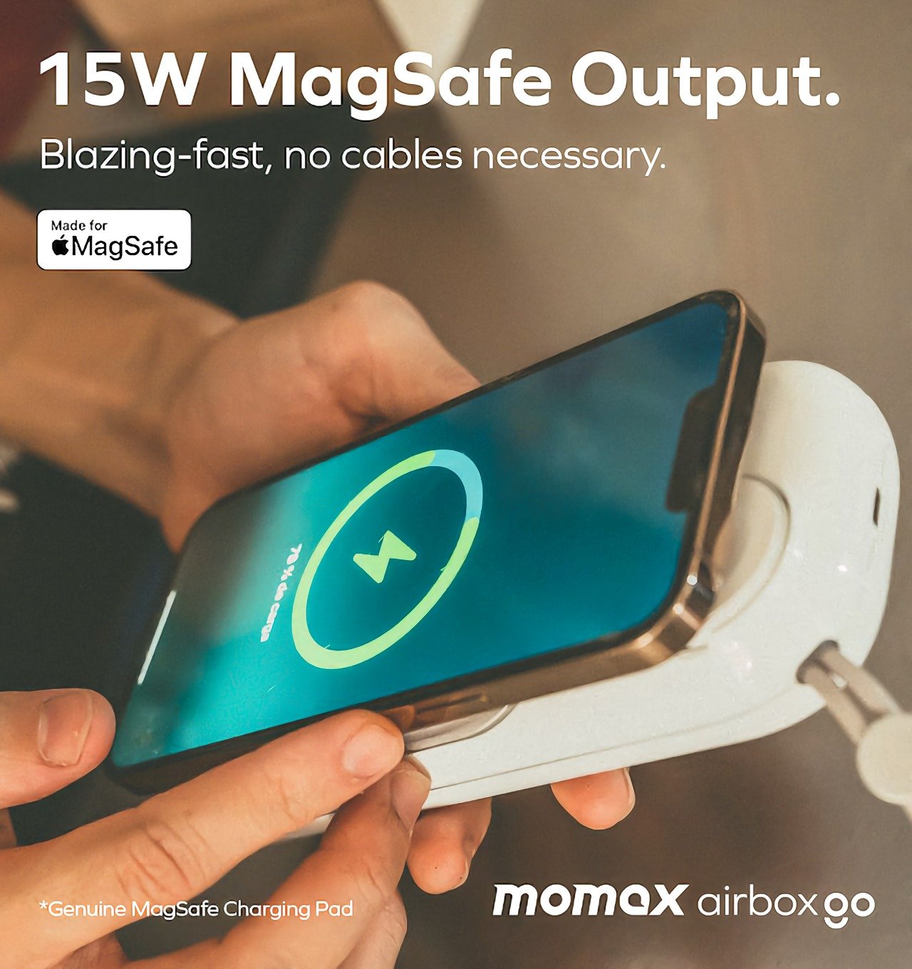 portable source，product design，MagSafe，New portable battery pack，Apple gadget，Momax Design，