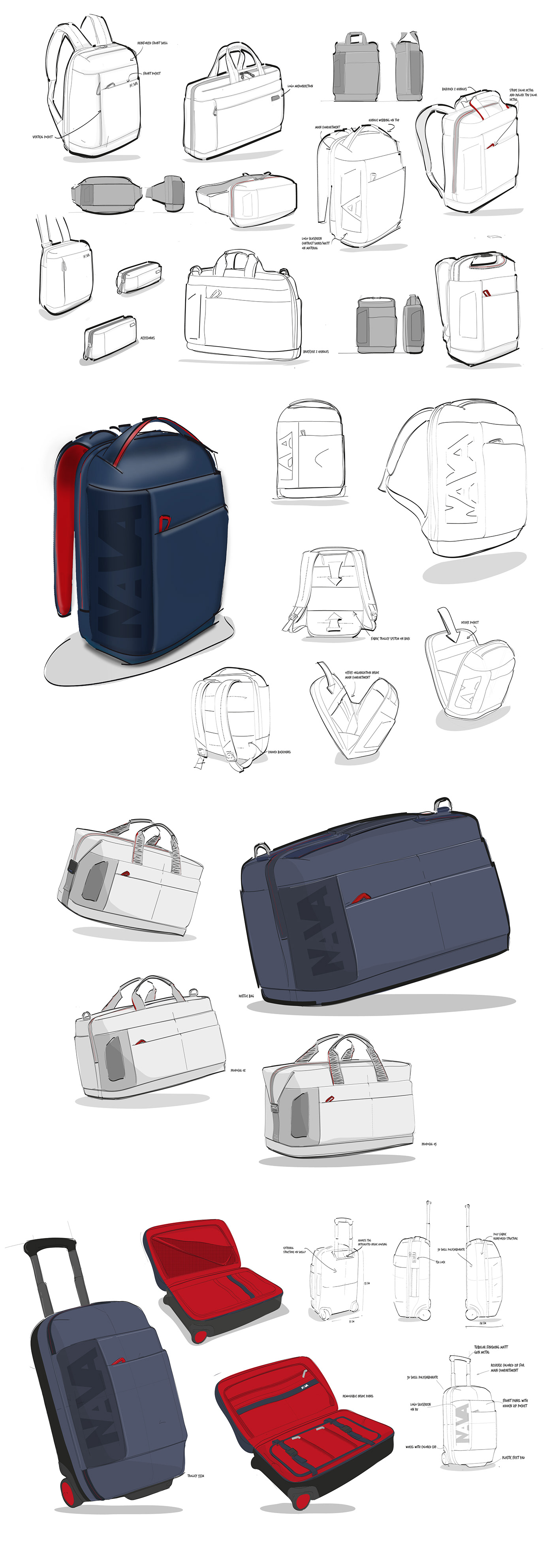 Riccardo Trussi，CROSS bag series，packing design，Modern style，