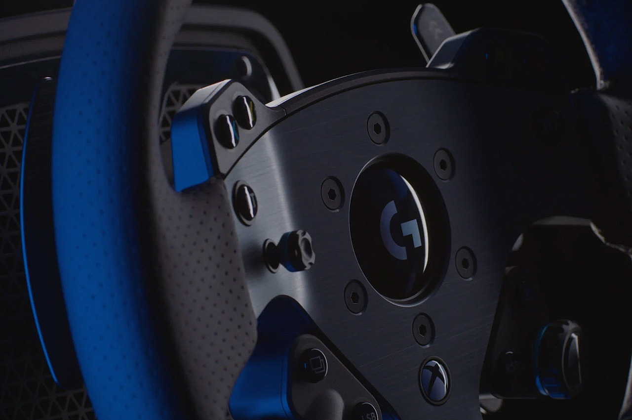 PRO racing steering wheel，PRO racing pedal，Simulated racing car，logitech，product design，