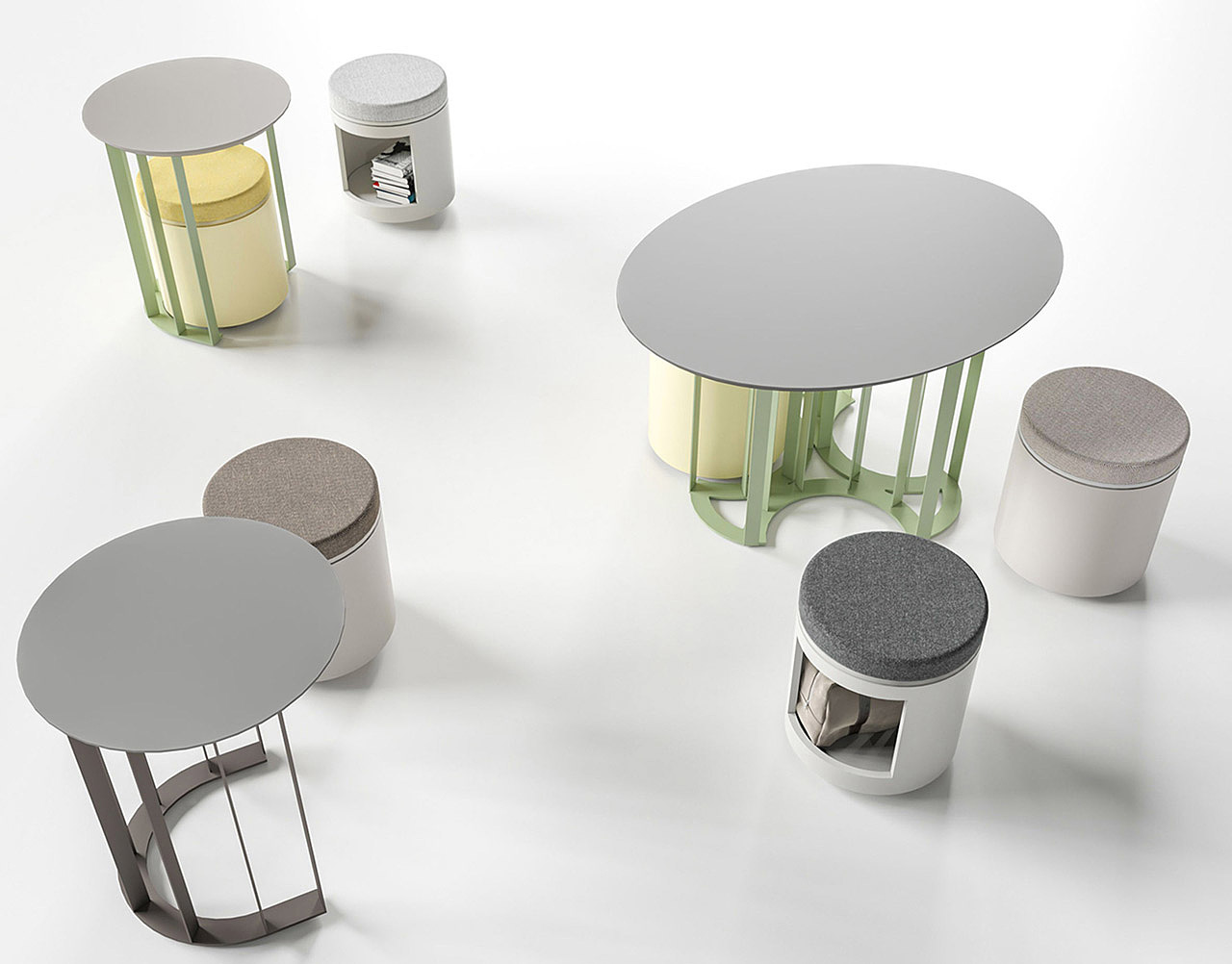 modern，to work in an office，furniture，product design，colourful，