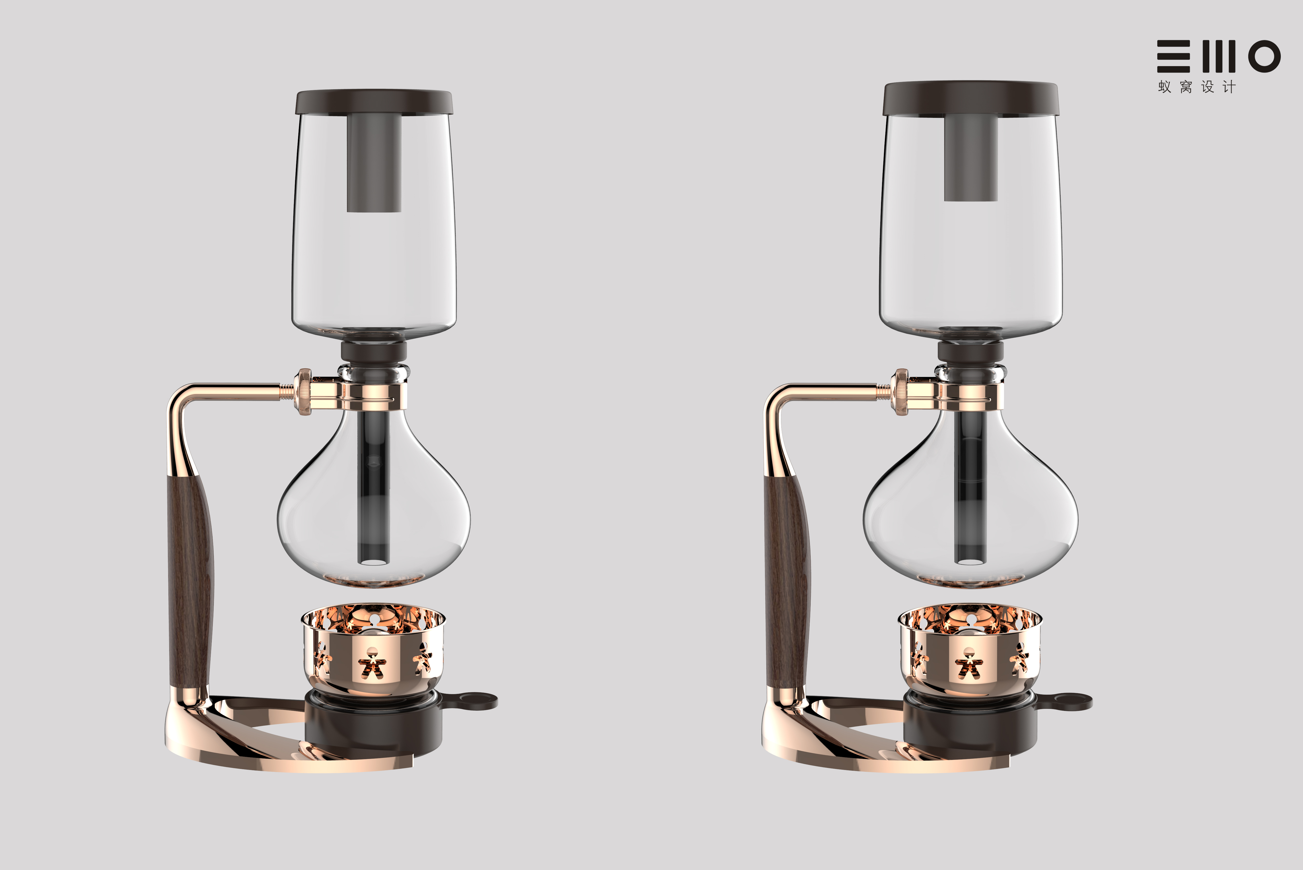 Ant nest design，Coffee，Coffee machine，siphon pot，product design，