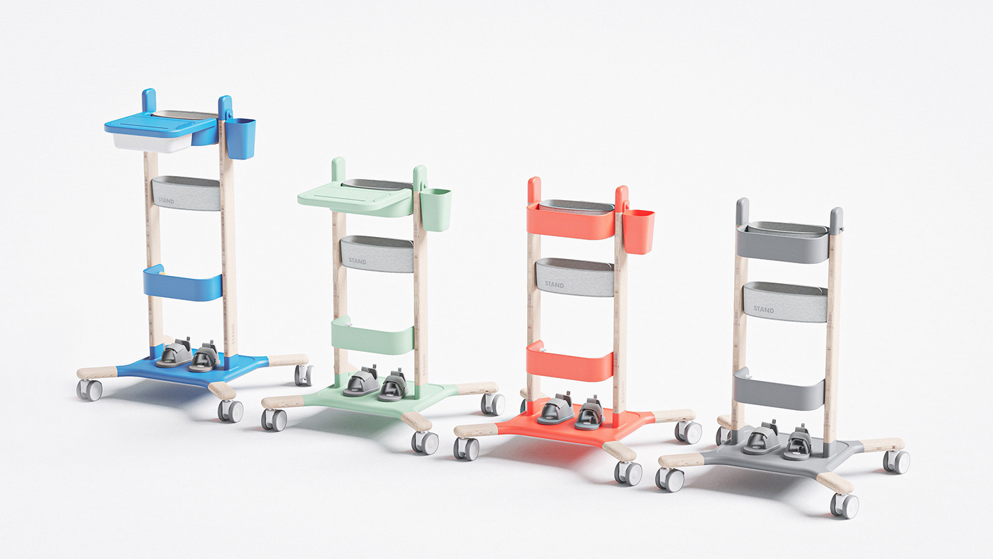 Stu Cole，product design，Pediatric upright frame，Pediatric stent，Adjustable design，Ergonomics，Emotional design，modularization，