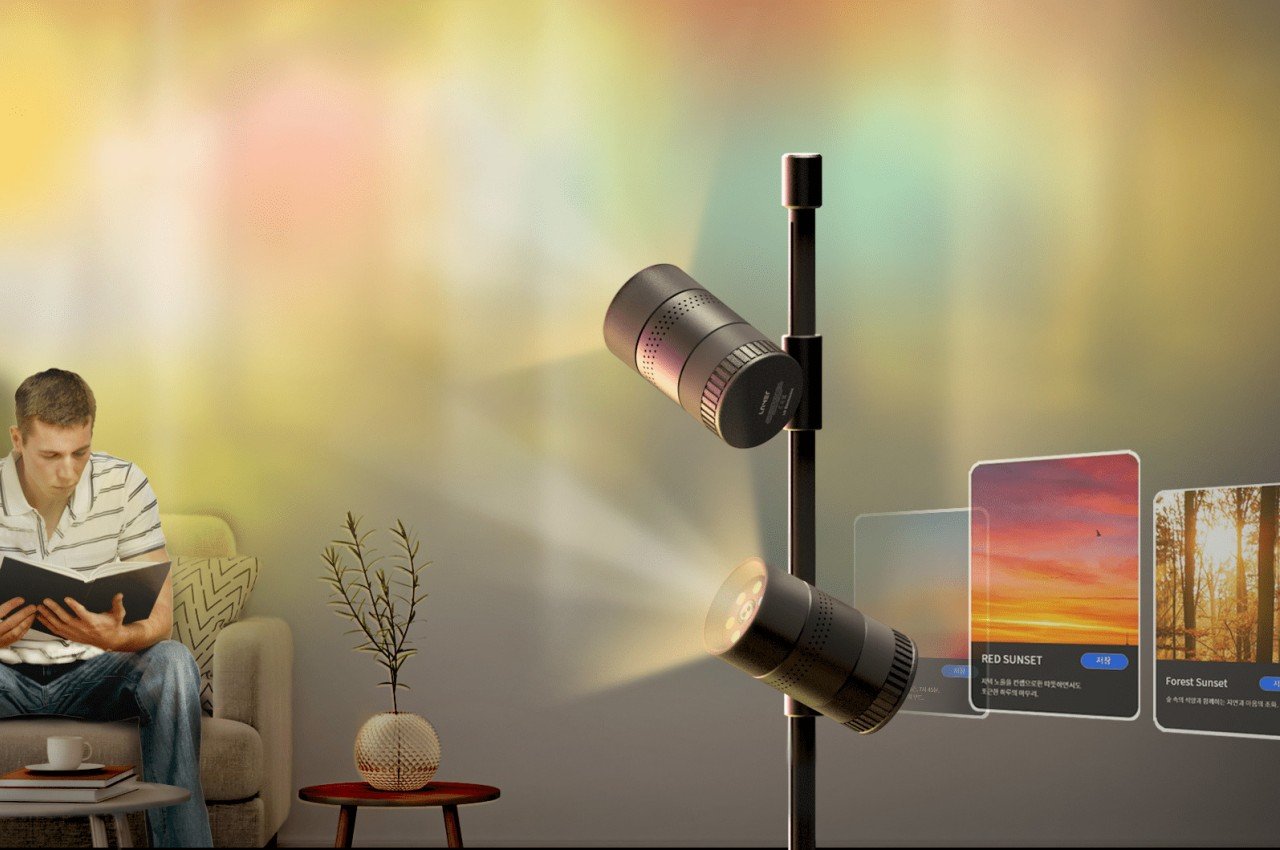 Gyung Min Lee，Bluetooth projector，product design，Metaverse，Home projector，Light House projector，