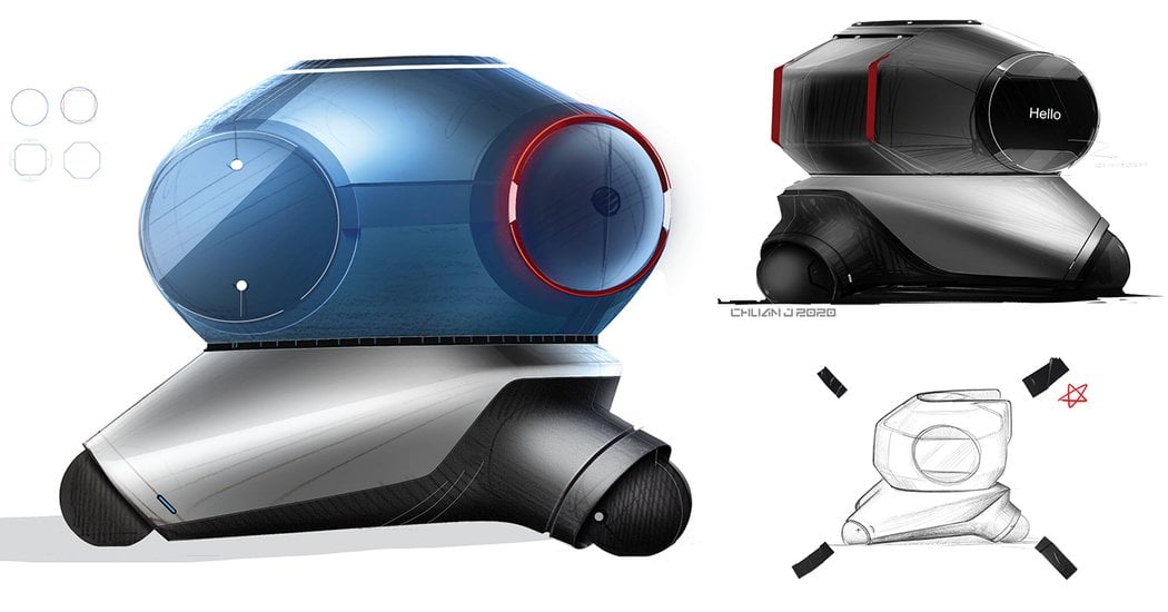 Concept Bubble，Ergonomics，conceptual design，Chuan Jiang，Single Pod，Automobile design，