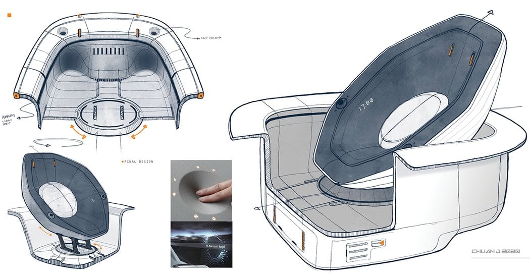 Concept Bubble，Ergonomics，conceptual design，Chuan Jiang，Single Pod，Automobile design，
