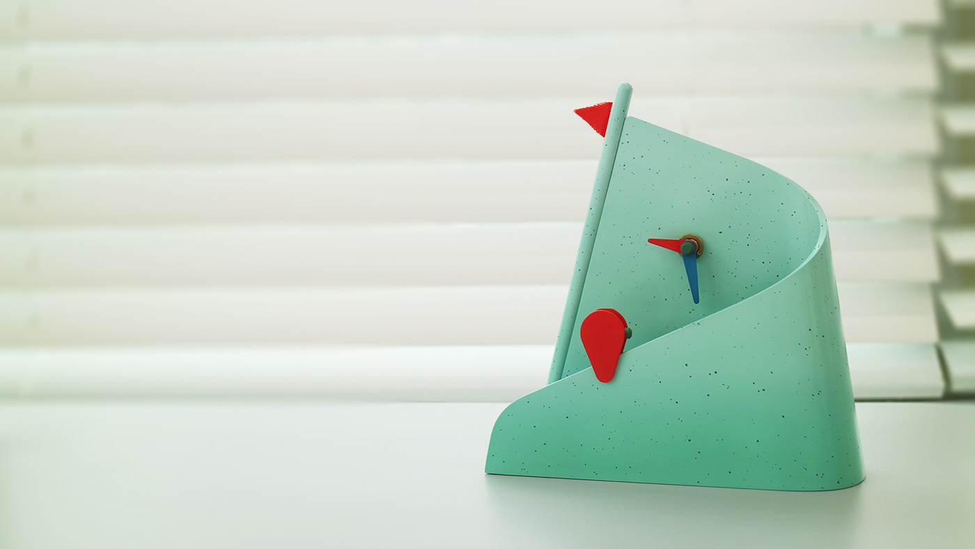 desk clock，product design，industrial design，Note，to work in an office，