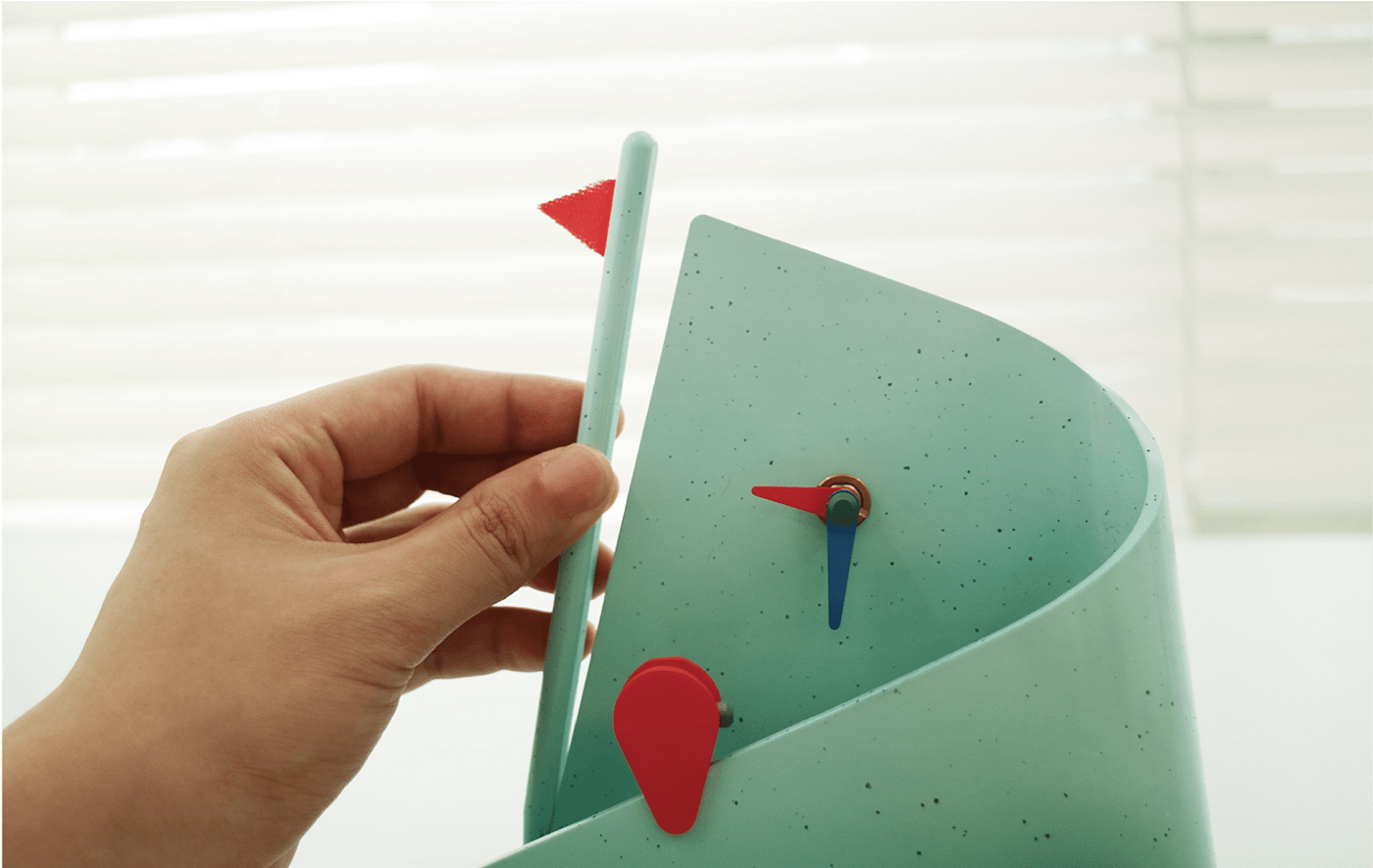 desk clock，product design，industrial design，Note，to work in an office，