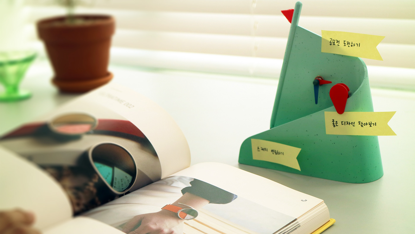 desk clock，product design，industrial design，Note，to work in an office，