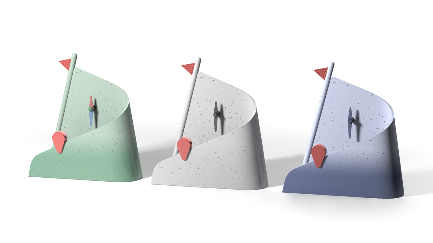 desk clock，product design，industrial design，Note，to work in an office，