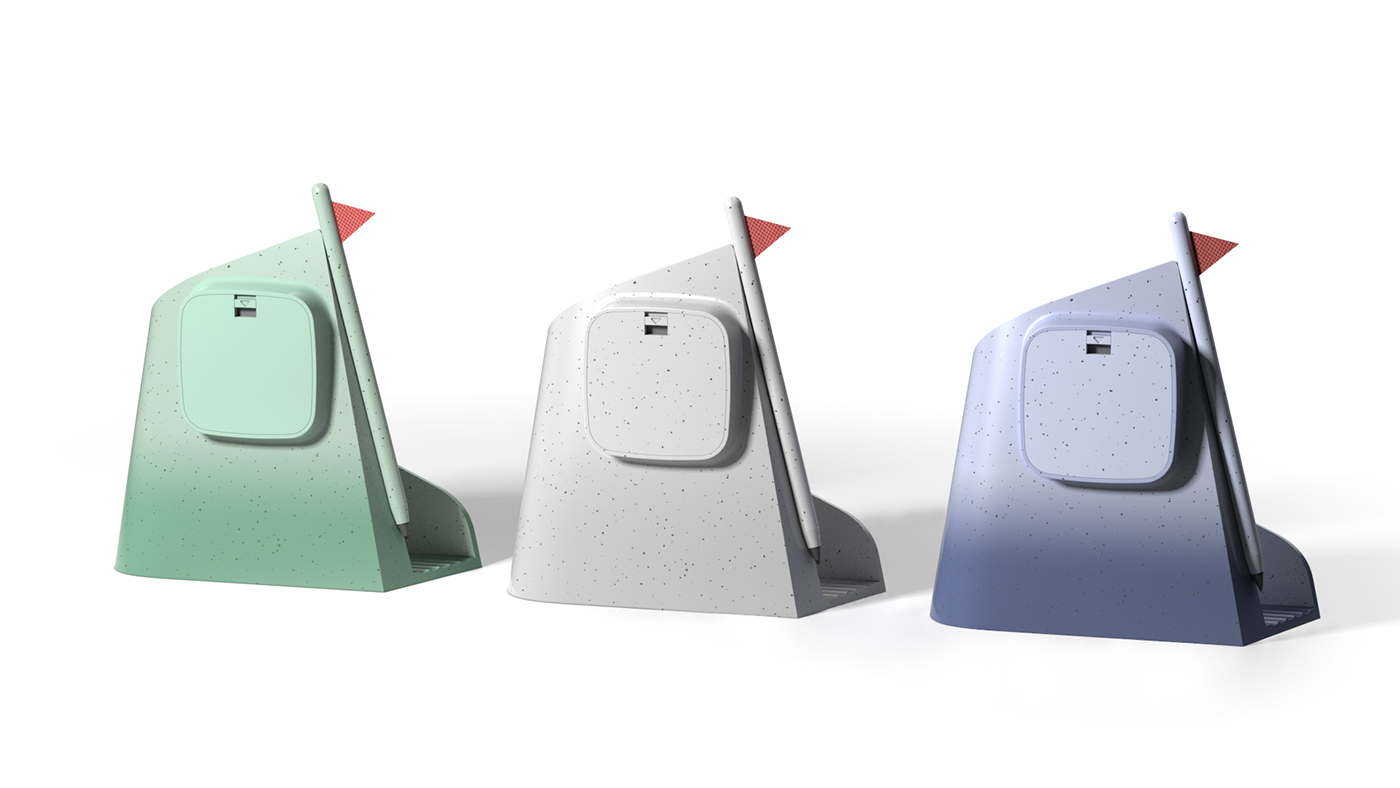 desk clock，product design，industrial design，Note，to work in an office，