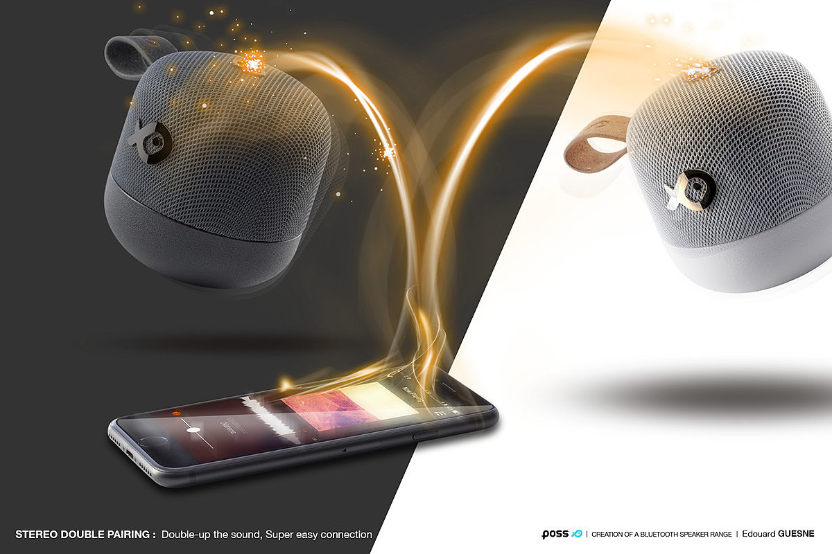 Portable，product design，speaker，POSS，