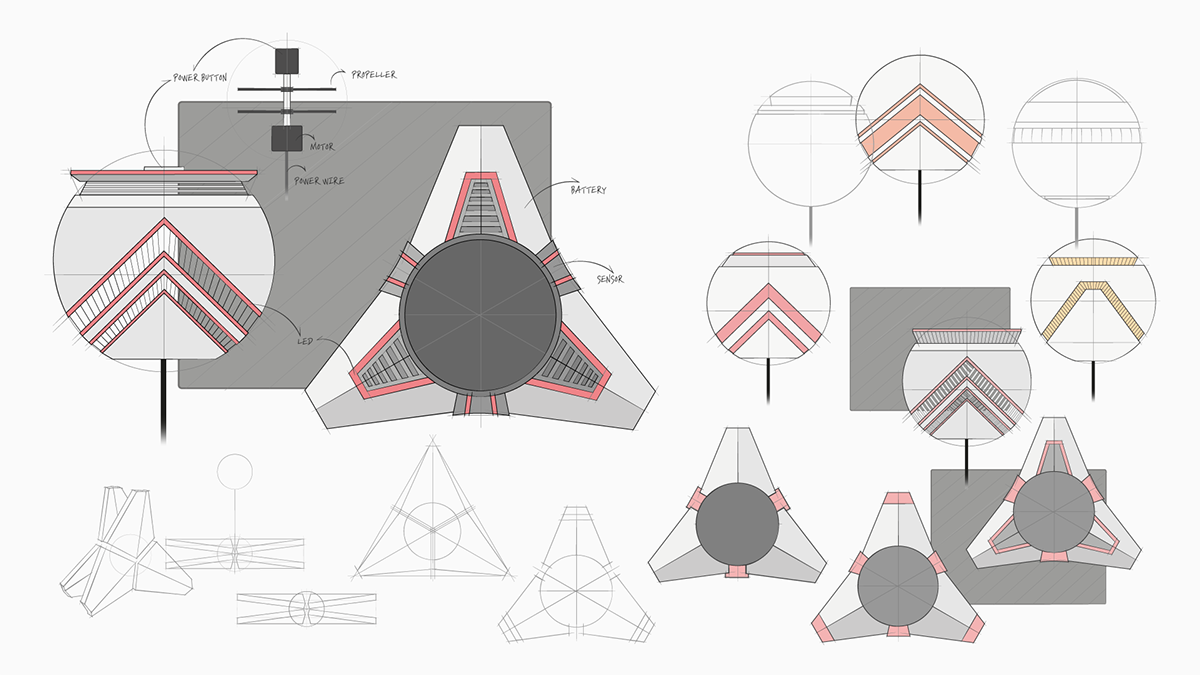 SAFETY，UAV，product design，sketch，