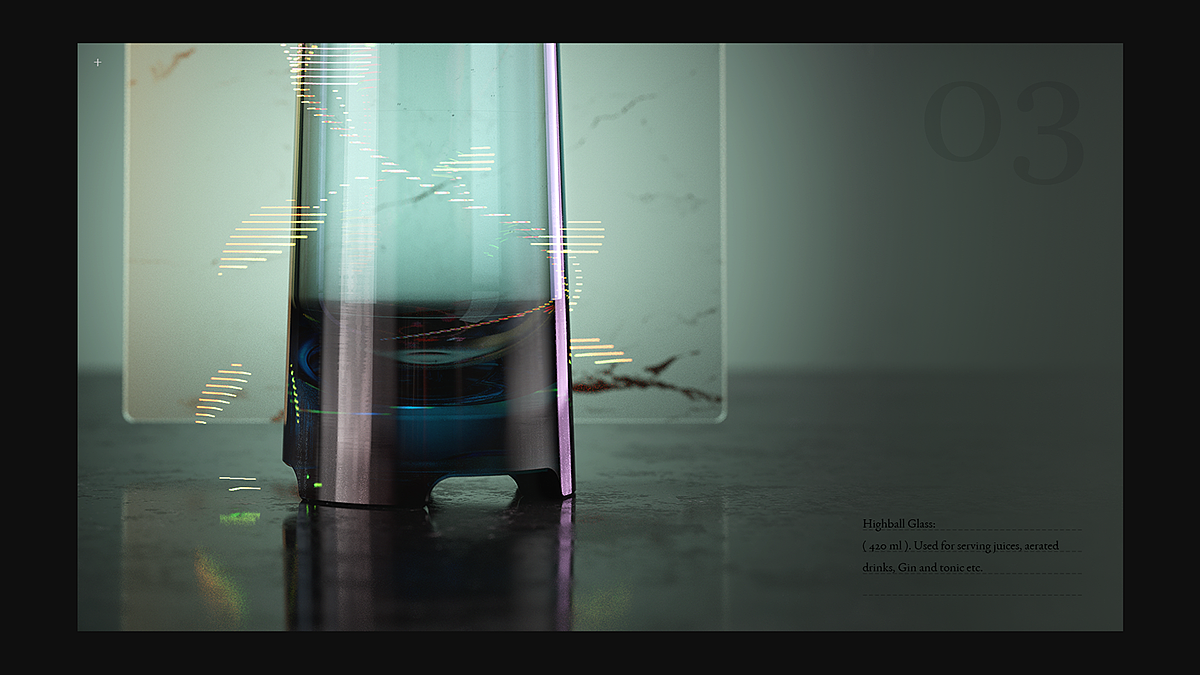 VOID，Vase，Glass，product design，