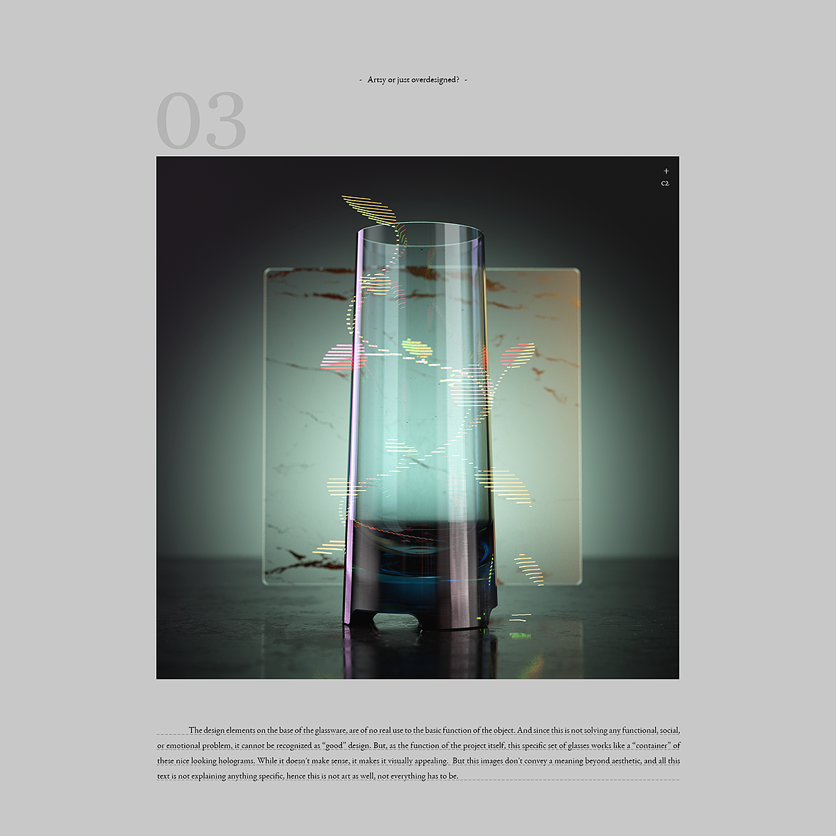 VOID，Vase，Glass，product design，