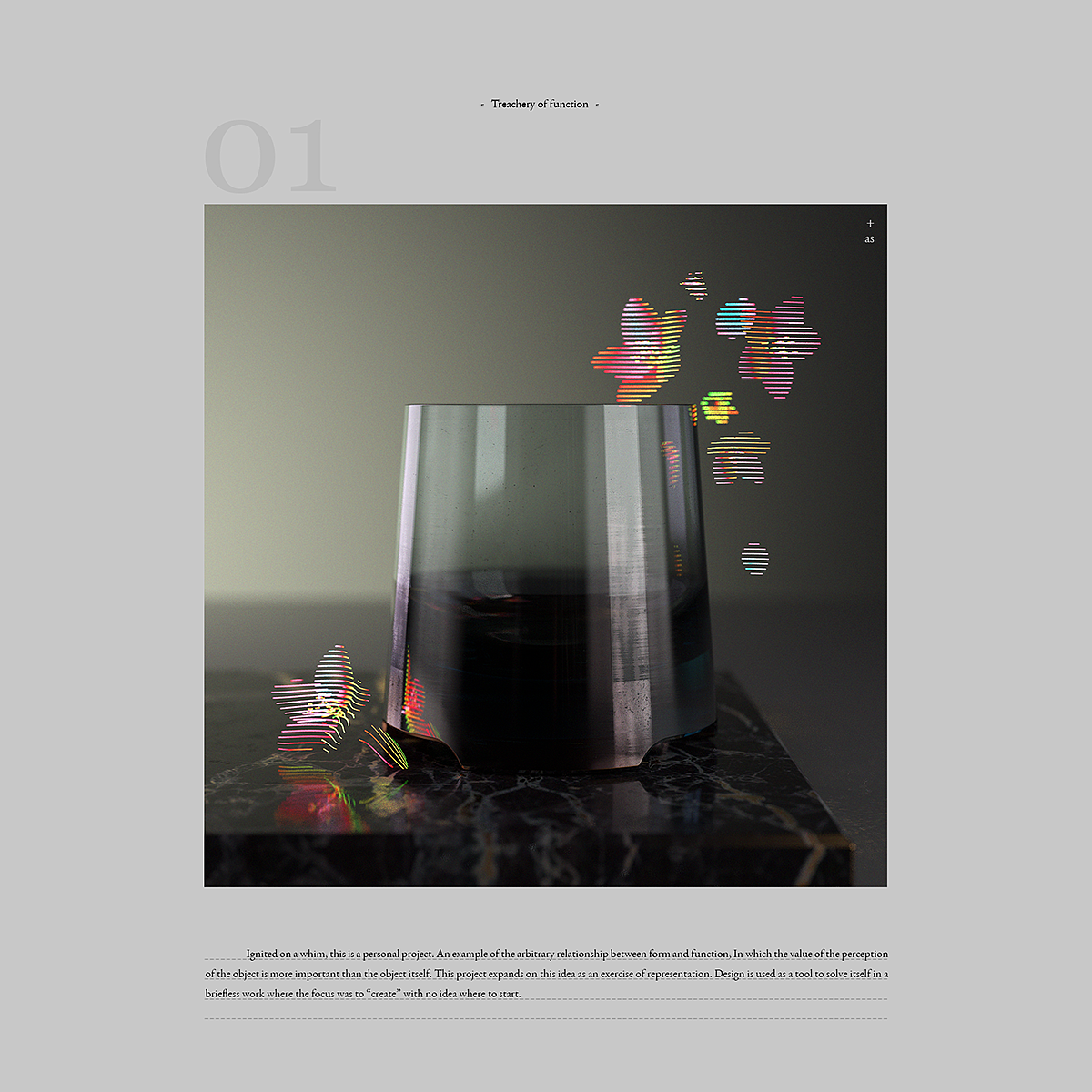 VOID，Vase，Glass，product design，