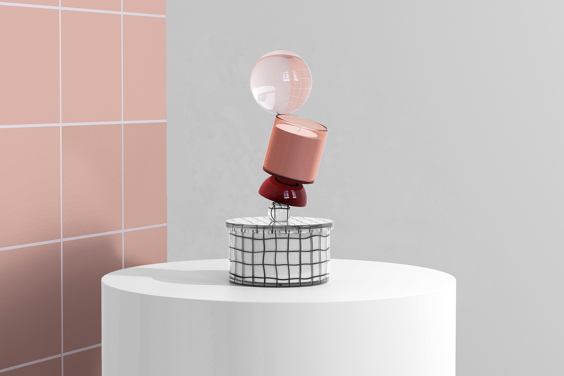 decorate，Spatial structure，geometry，product design，jar，