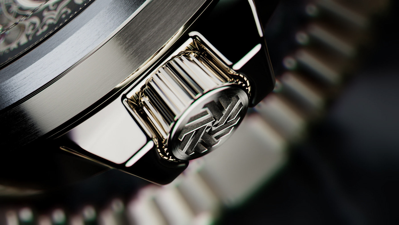 3d，Design，luxury goods，Wrist watch，MOTION，montre，Reflection，