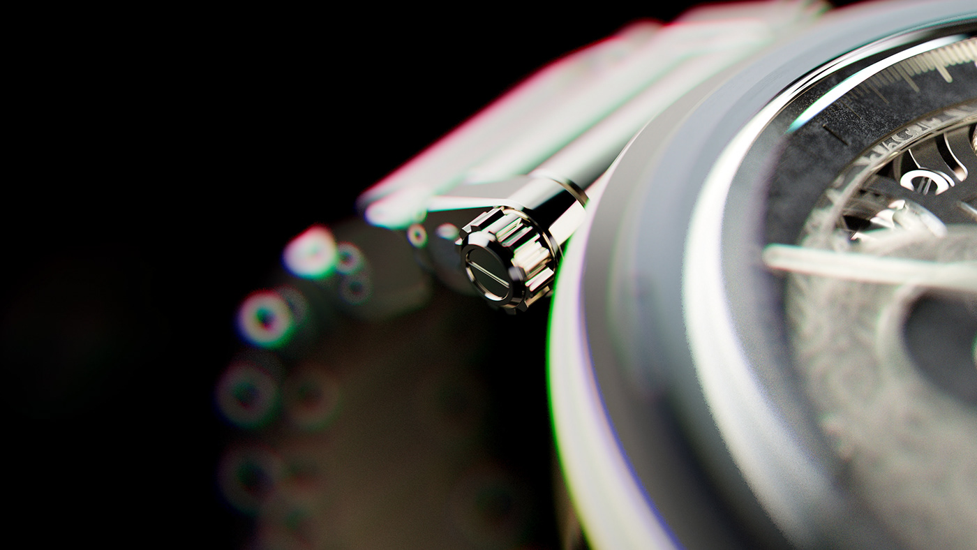 3d，Design，luxury goods，Wrist watch，MOTION，montre，Reflection，