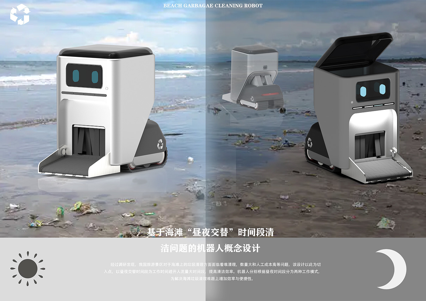 Beach garbage，robot，Intelligent products，product design，