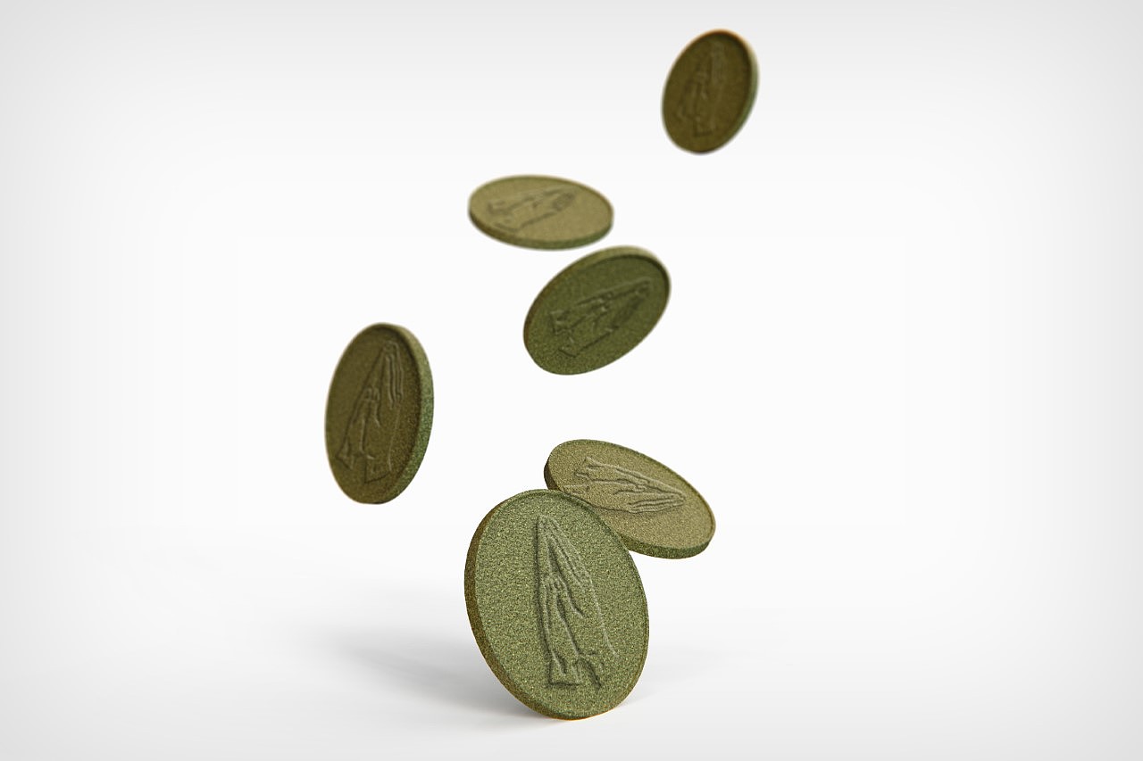 Coin，originality，Design，Seaweed coin，environment protection，design，